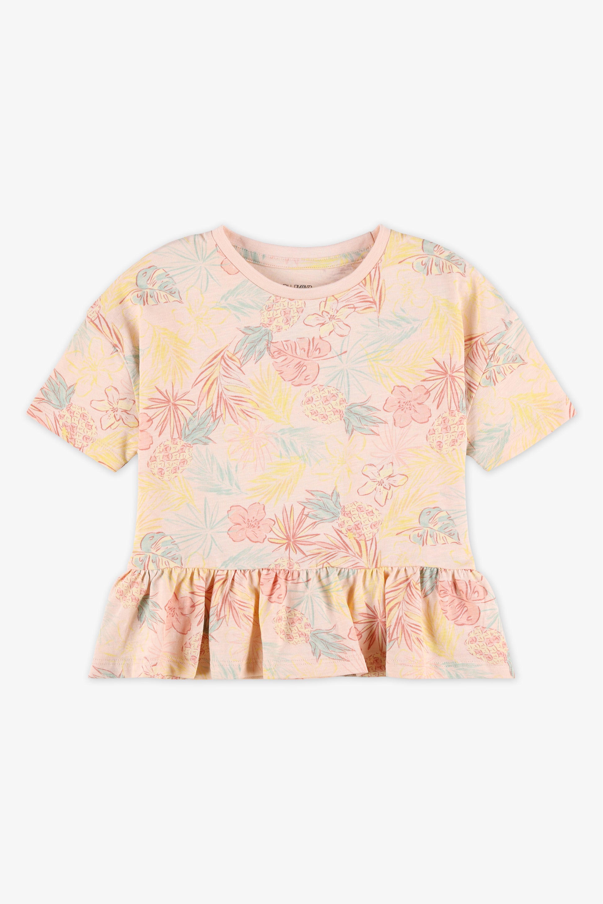 T-shirt en slub jersey - Enfant fille && PECHE