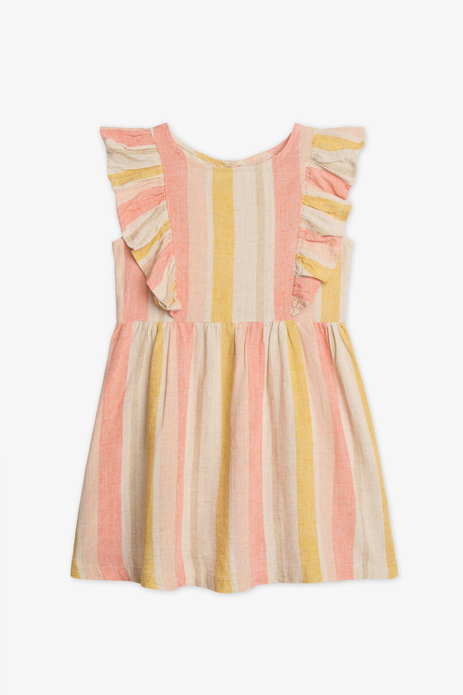 Robe à rayures multicolores - Enfant fille && BEIGE/MULTI