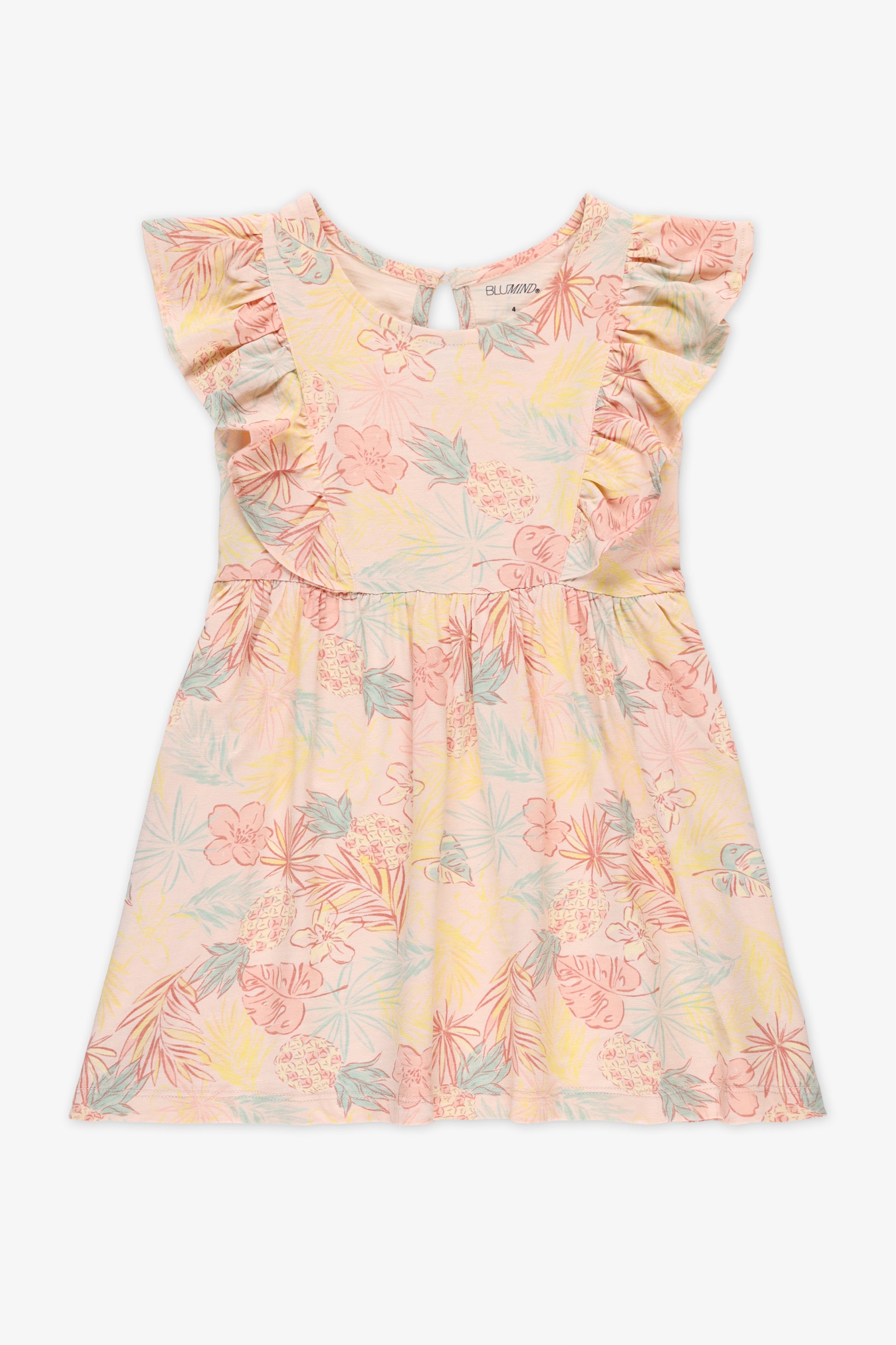 Robe à volants imprimée - Enfant fille && PECHE