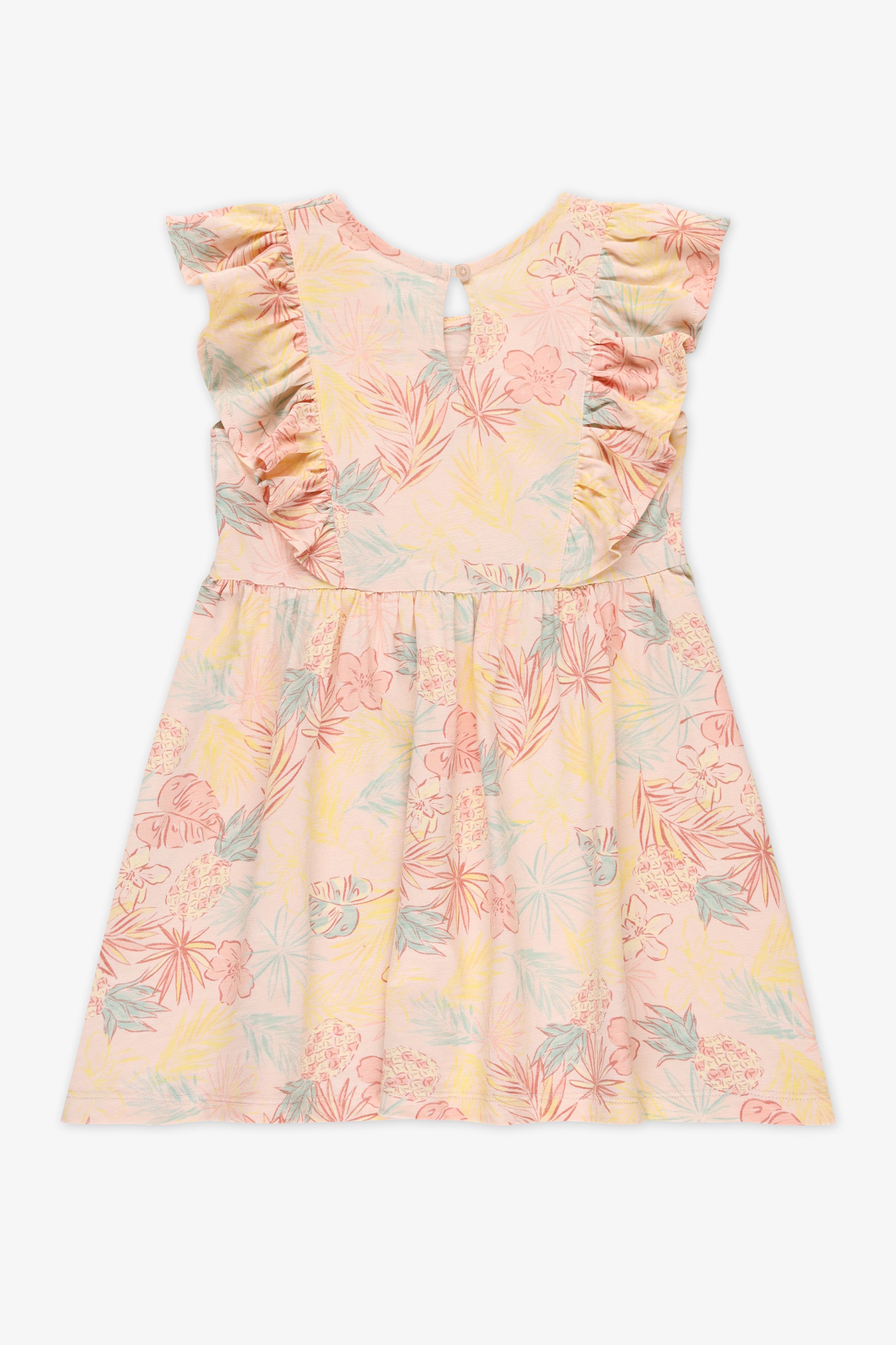 Robe à volants imprimée - Enfant fille && PECHE