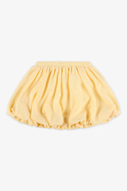 Jupe courte en crinkle - Enfant fille && JAUNE