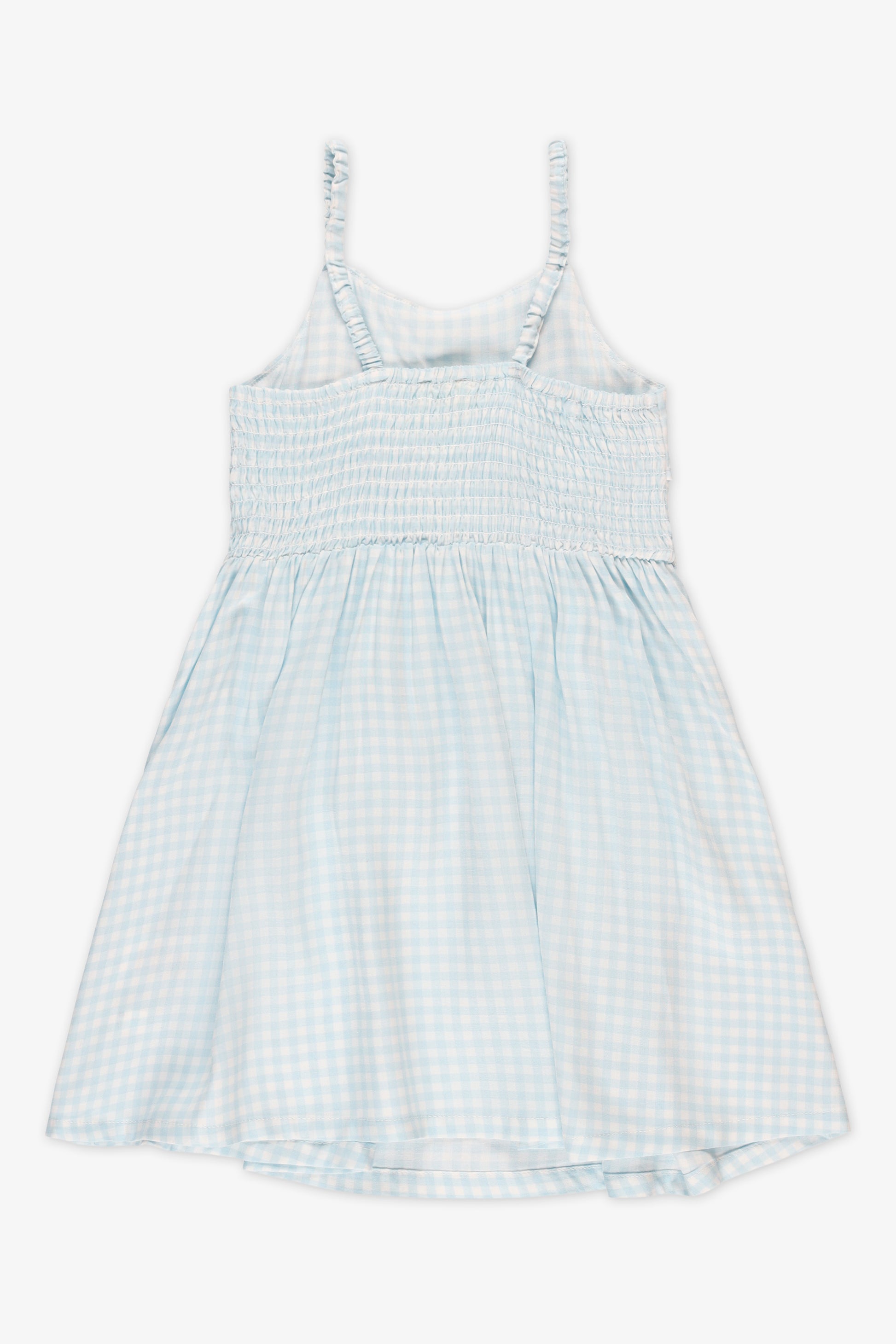 Robe à fines bretelles à volants - Enfant fille && BLEU MULTI