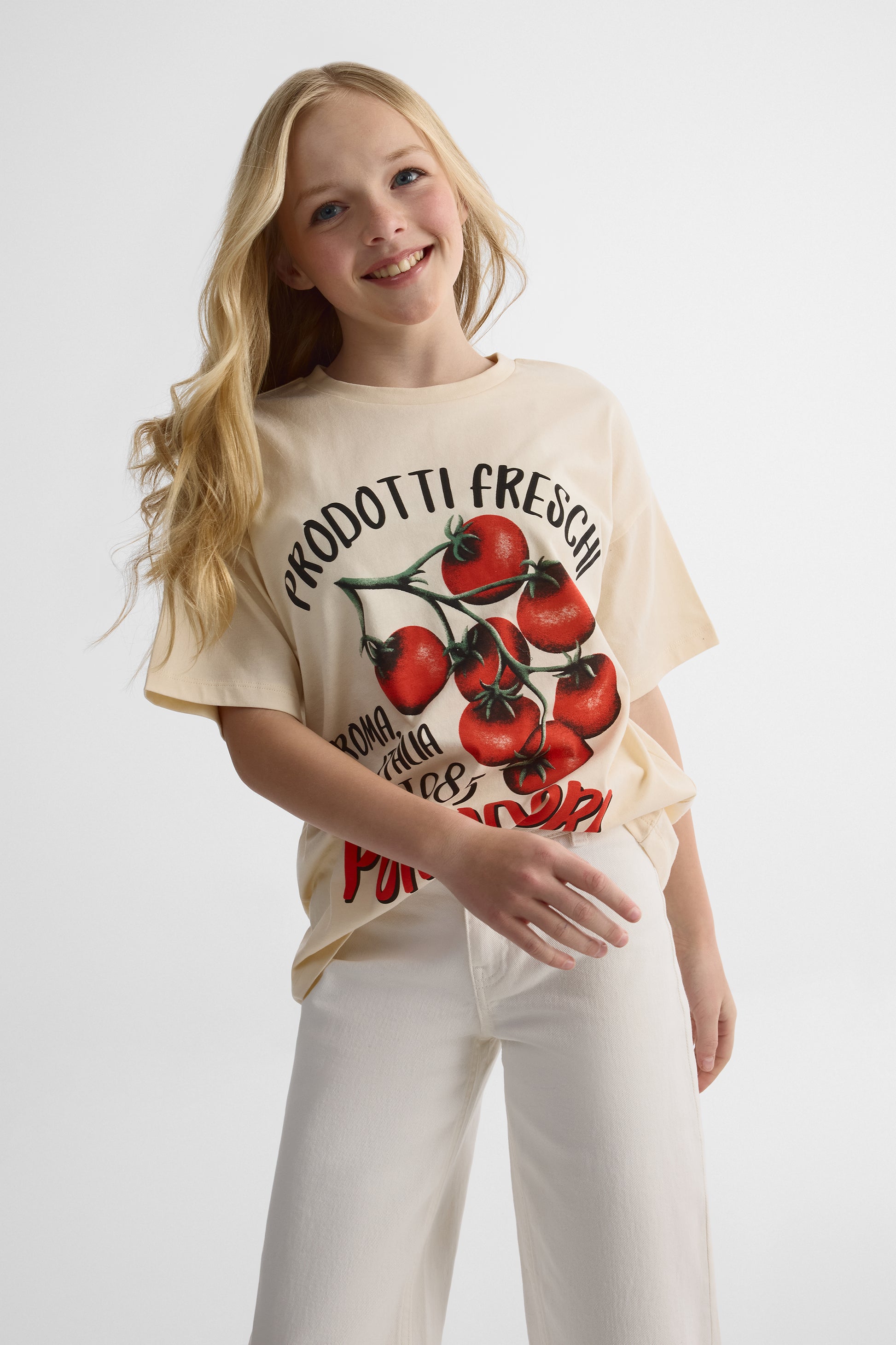 T-shirt graphique 2/25$ - Ado fille && BEIGE