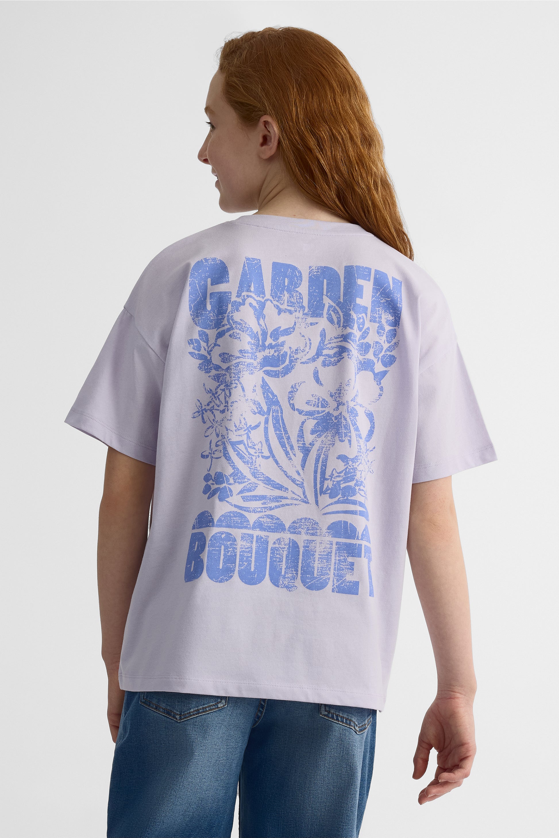 T-shirt graphique 2/25$ - Ado fille && BLEU