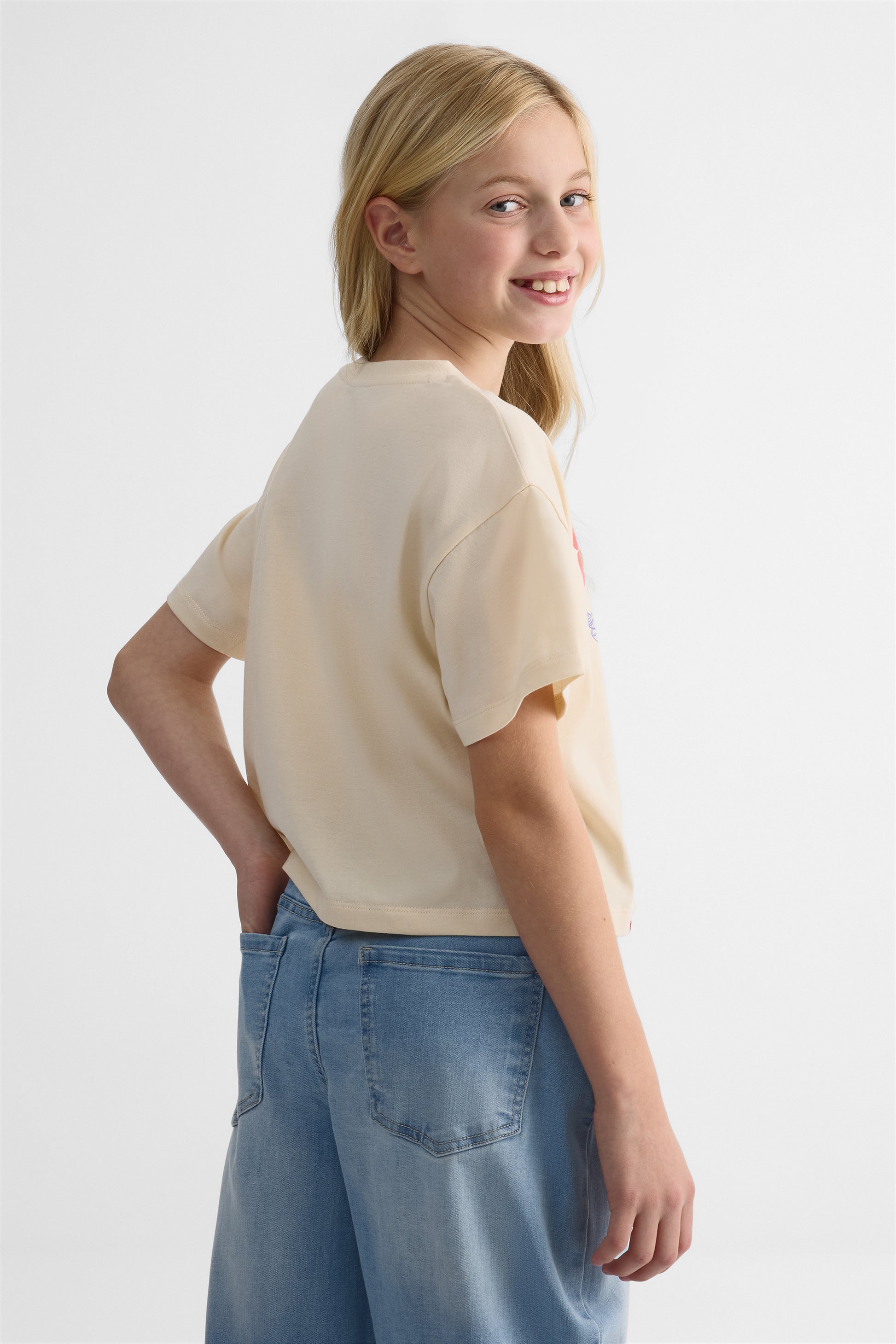 T-shirt graphique 2/25$ - Ado fille && BEIGE