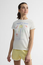 T-shirt graphique 2/25$ - Ado fille && BLANC CASSÉ