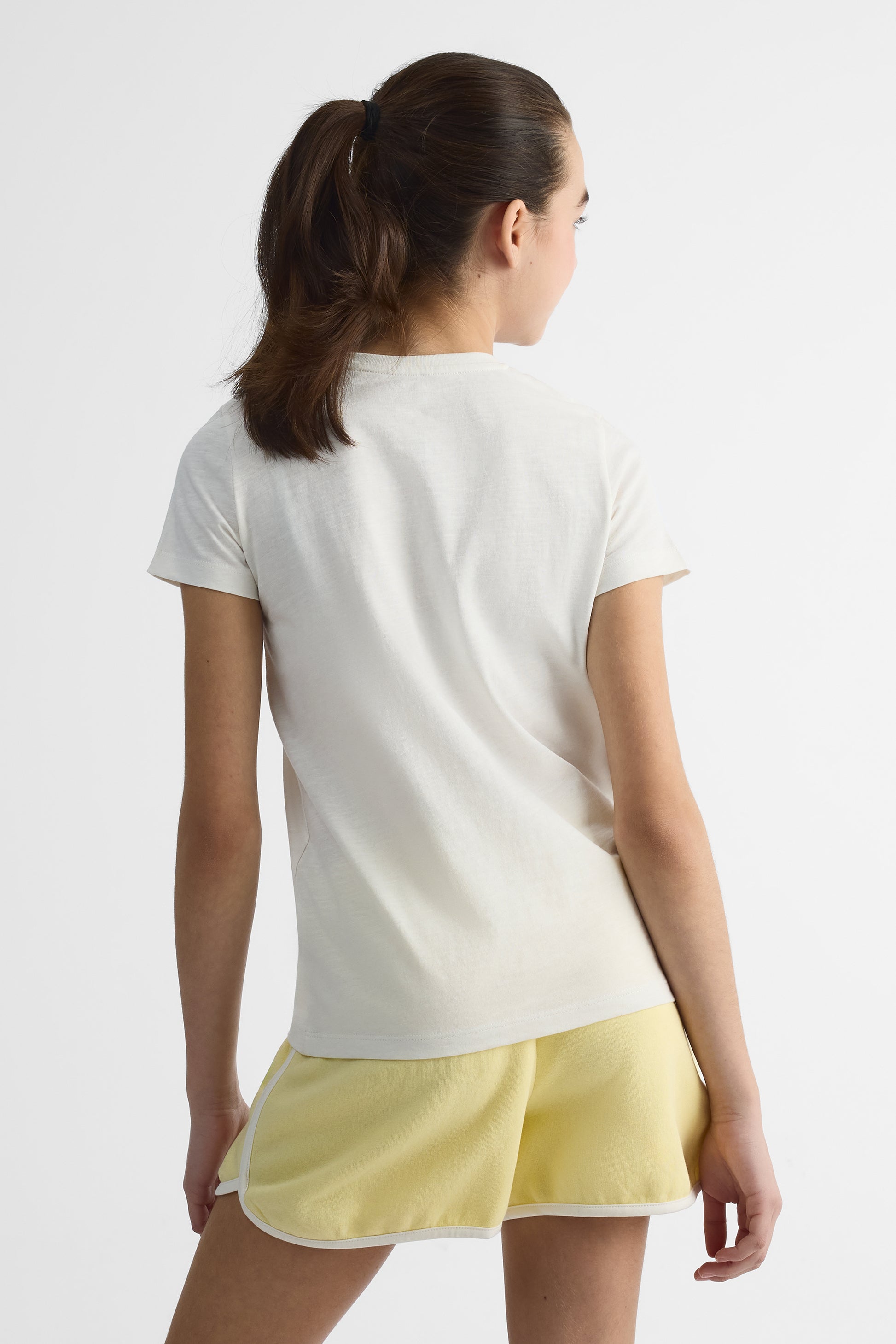 T-shirt graphique 2/25$ - Ado fille && BLANC CASSÉ
