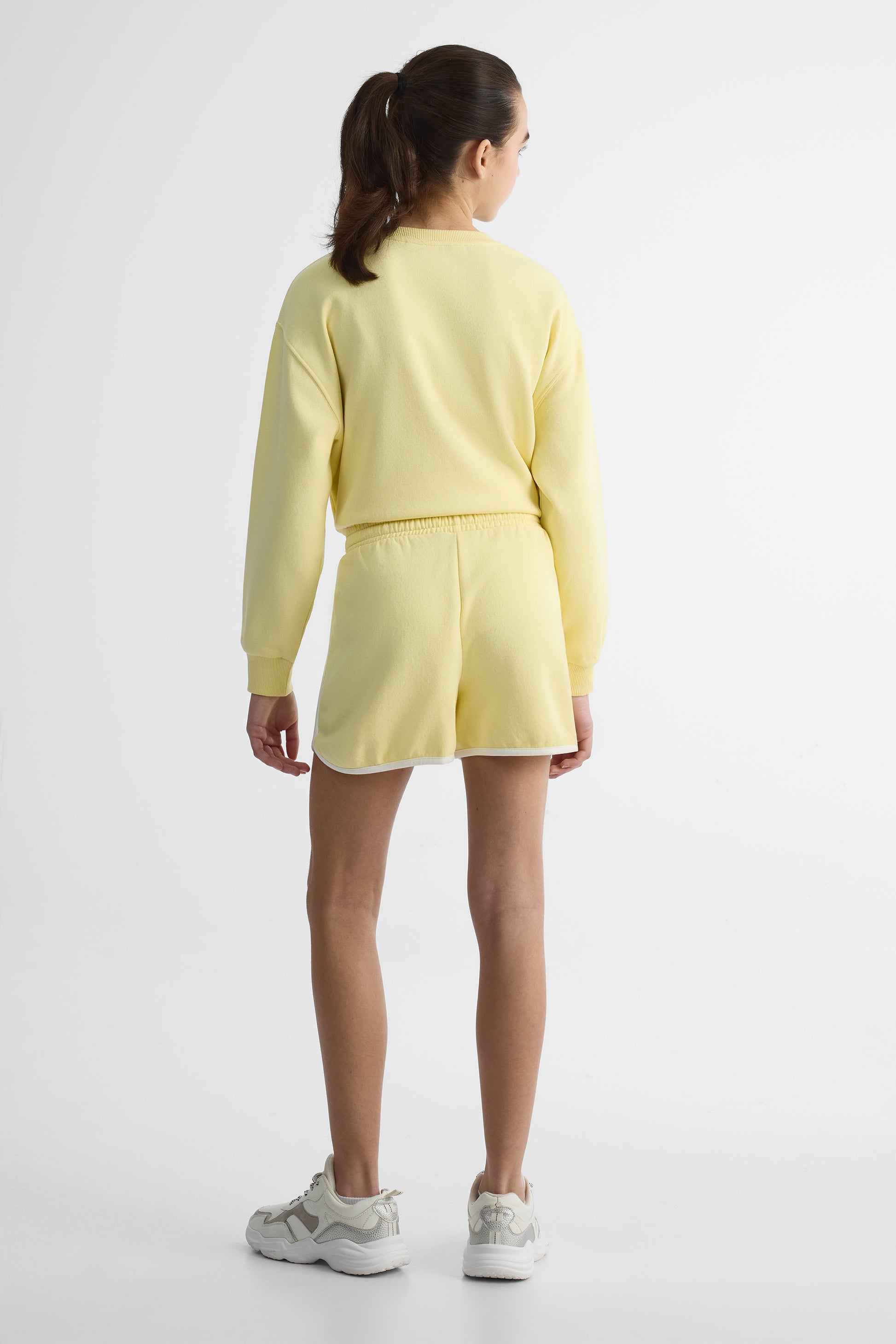 Short en fleece uni - Ado fille && JAUNE