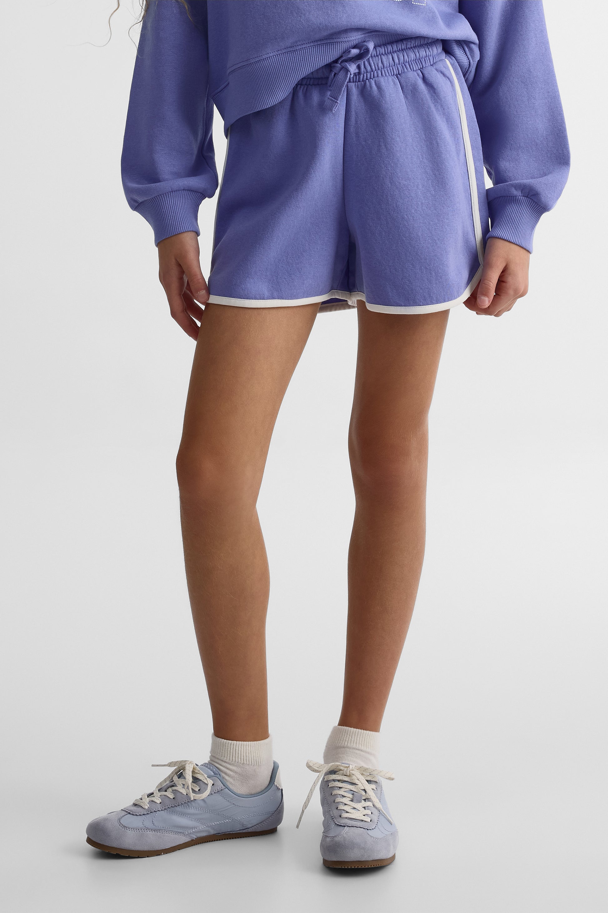 Short en fleece uni - Ado fille && BLEU