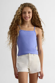 Camisole unie en stretch - Ado fille && BLEU
