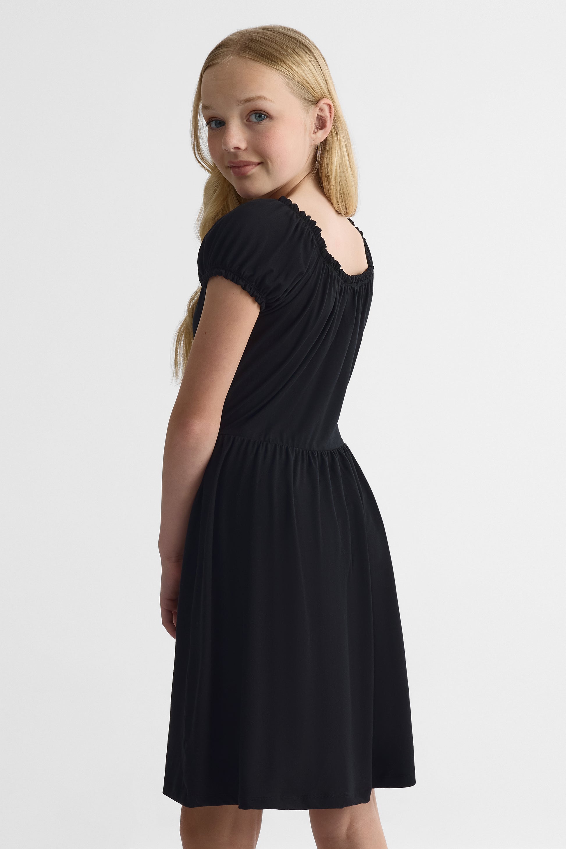 Robe à motifs - Ado fille && NOIR