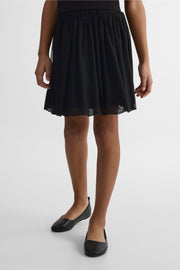 Jupe courte ballon unie - Ado fille && NOIR