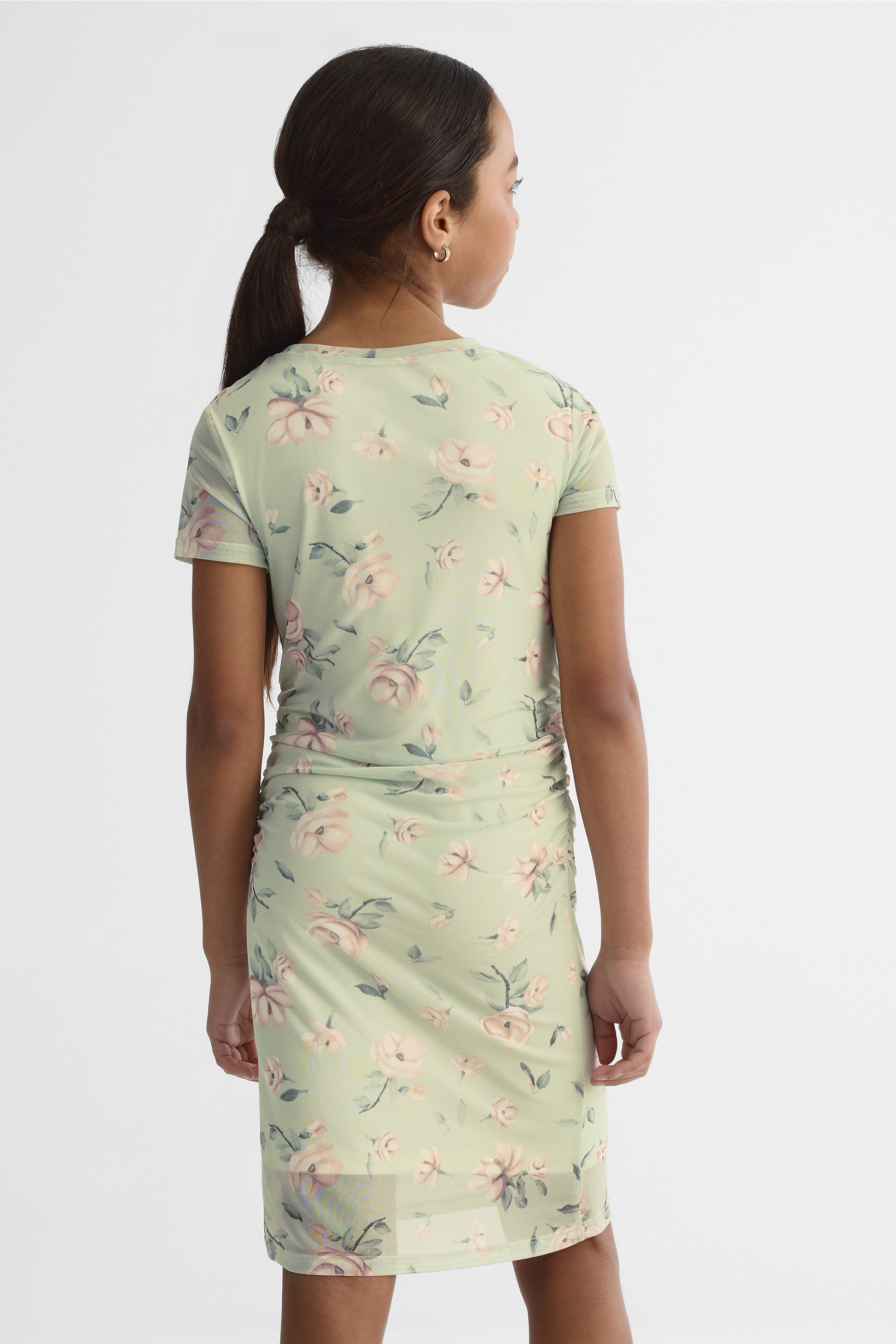Robe ajustée en tulle - Ado fille && VERT PALE