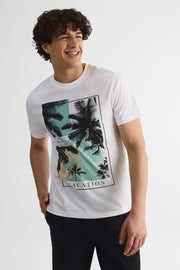 T-shirt à manches courtes - Homme && BLANC