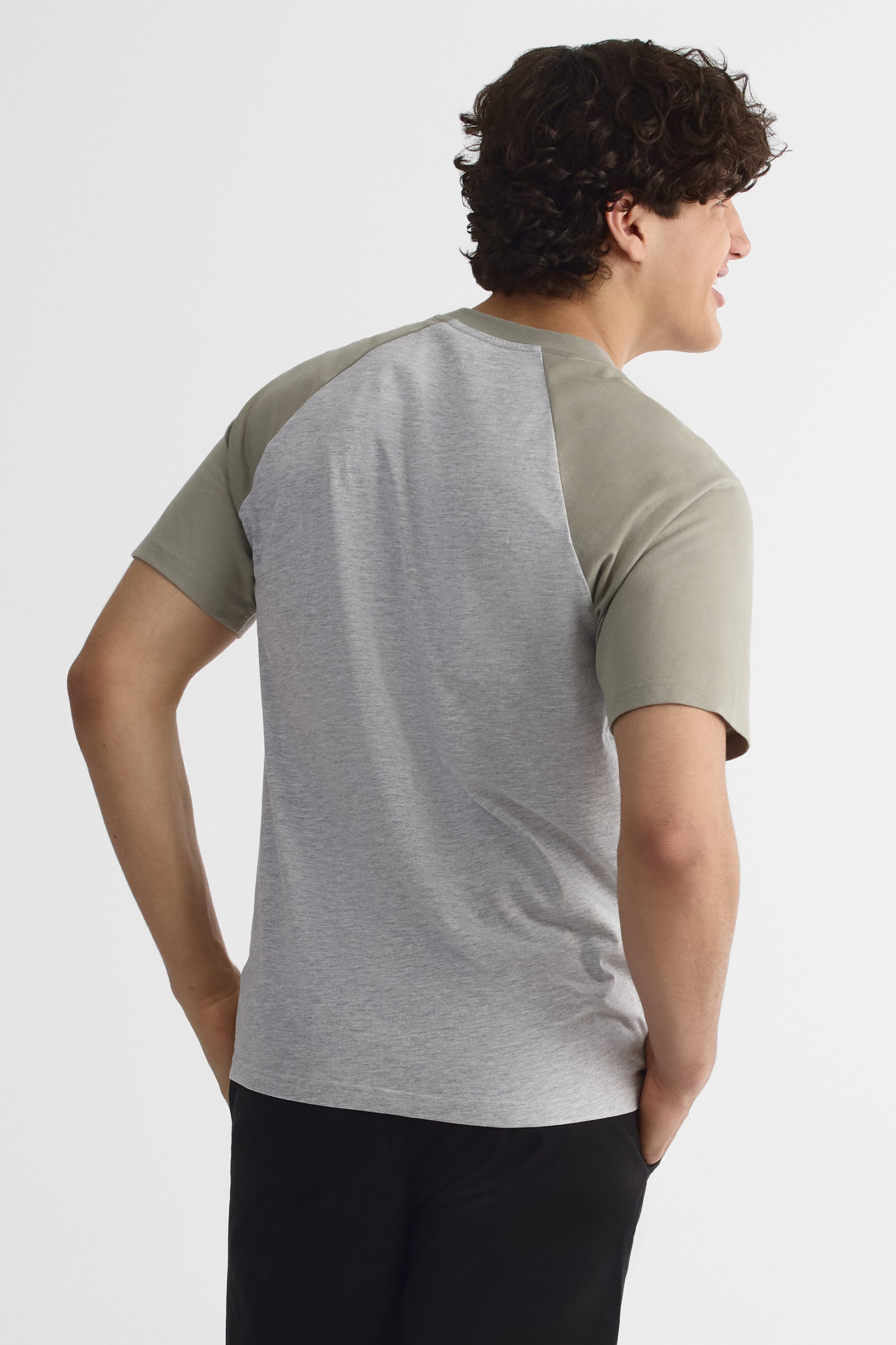 T-shirt à manches courtes - Homme && GRIS