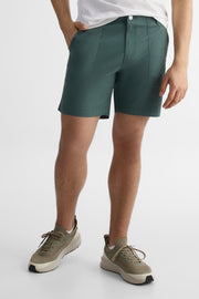 Short à poches en popeline - Homme && VERT