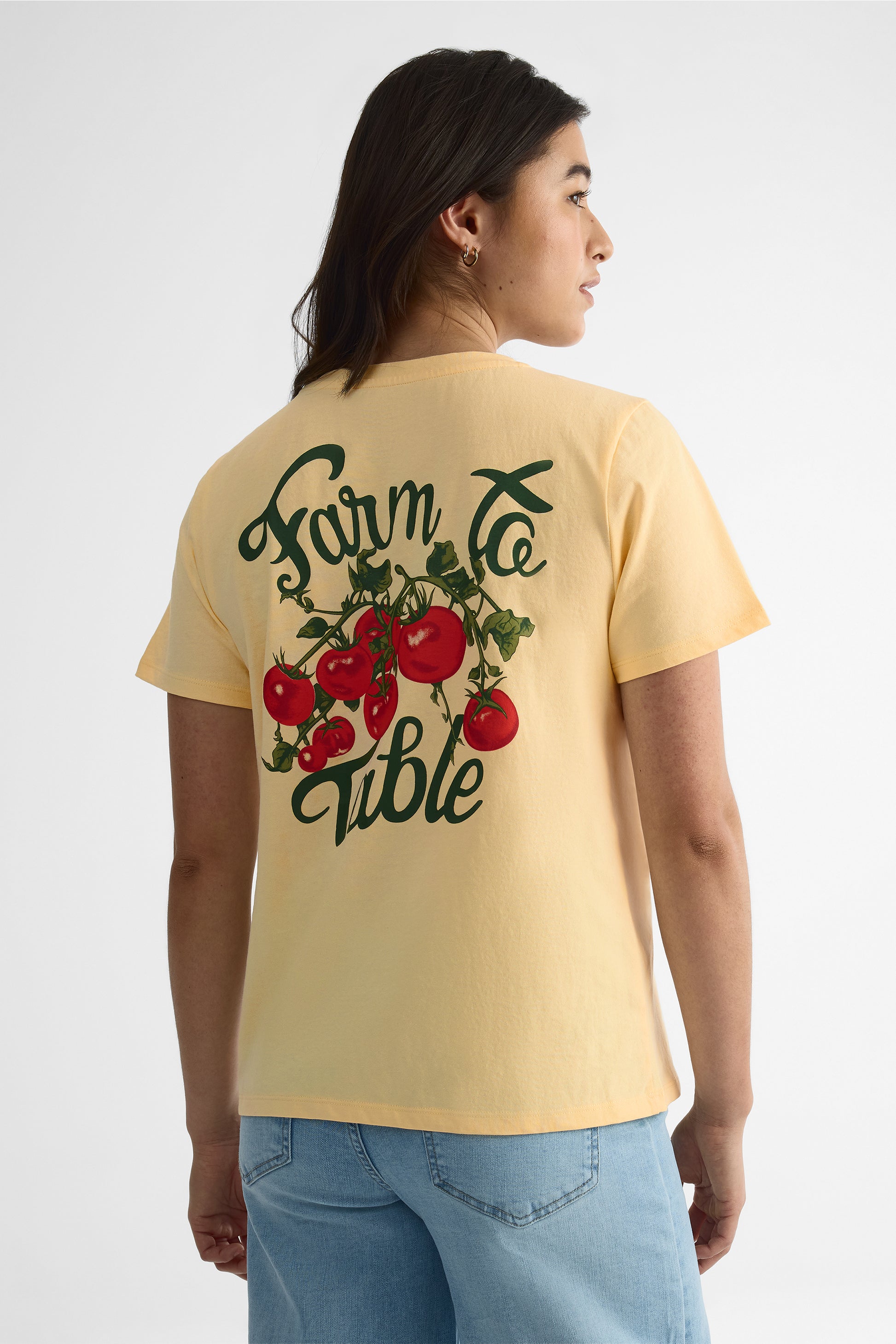 T-shirt à manches courtes - Femme && JAUNE