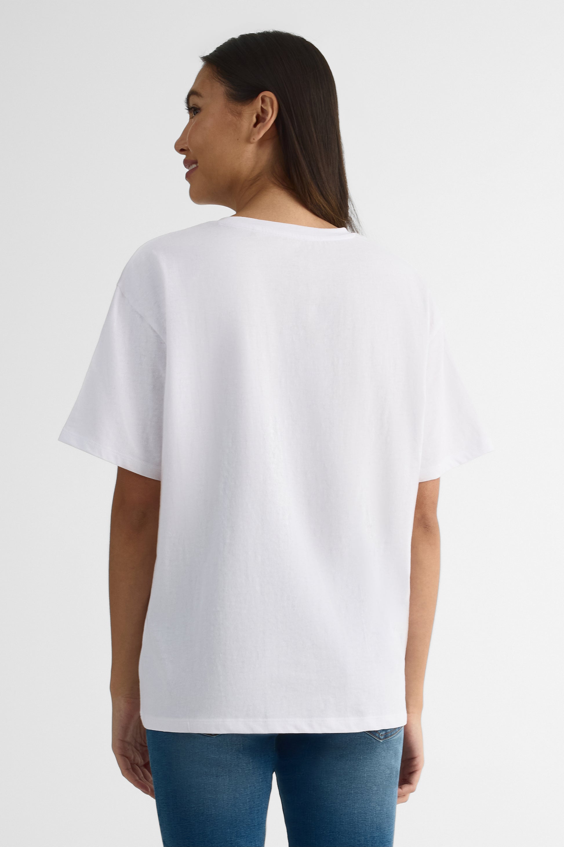 T-shirt M/courtes oversize - Femme && BLANC