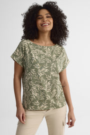 T-shirt à manches courtes - Femme && KAKI/MULTI