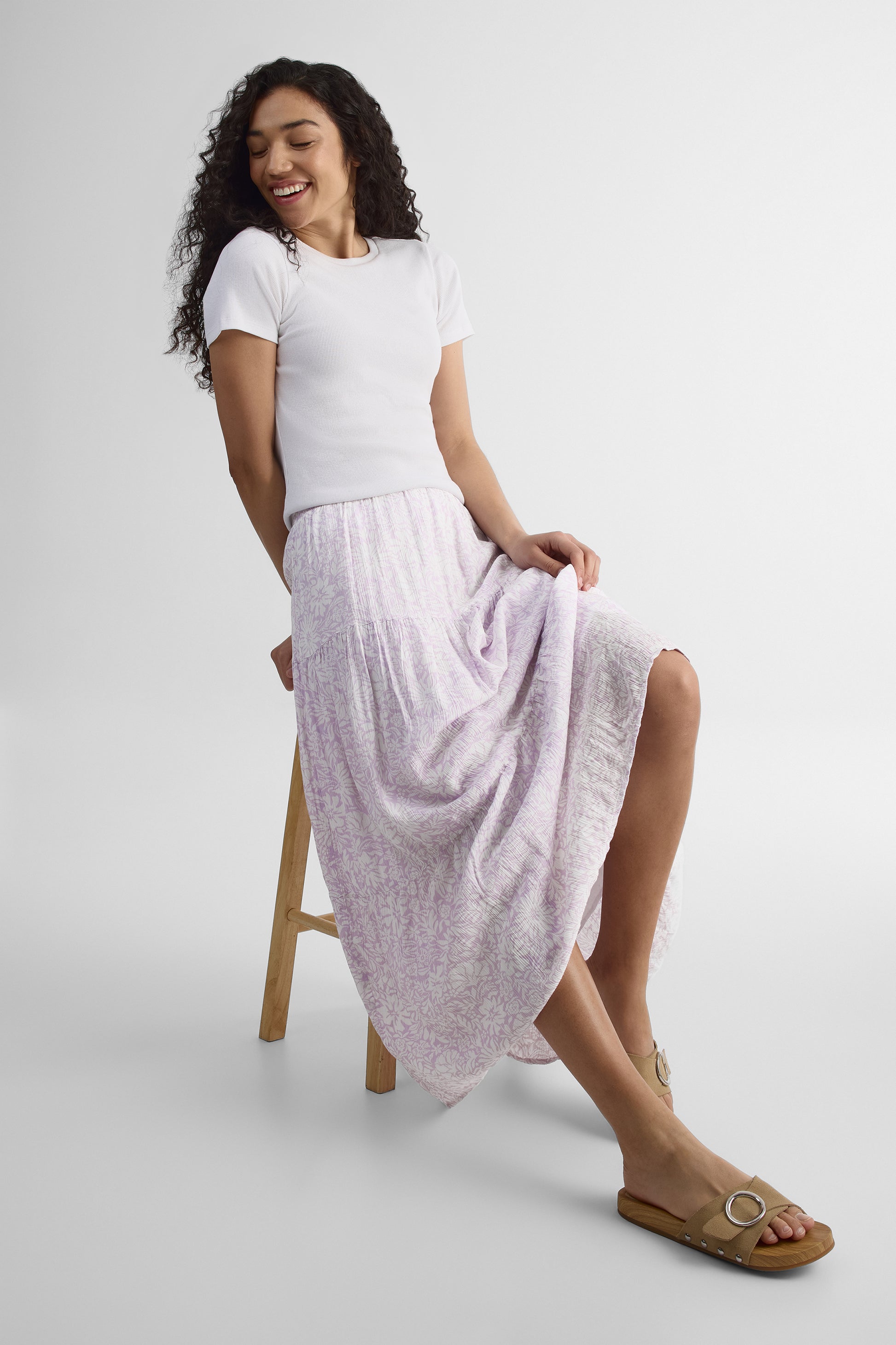 Femmes - Jupe && LILAS MULTI