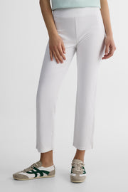 Pantalon pull-on jambe droite - Femme && BLANC