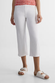 Pantalon capri twill - Femme && BLANC