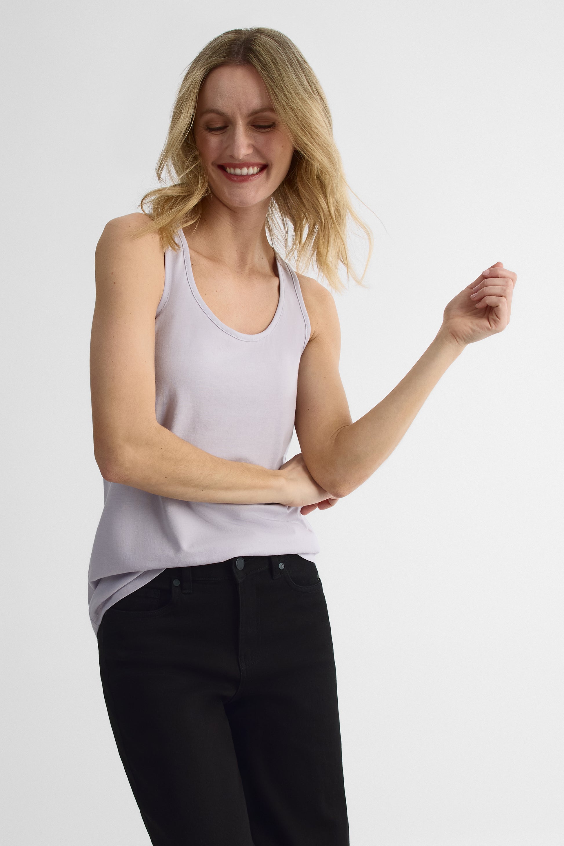 Camisole légère col rond - Femme && LAVANDE