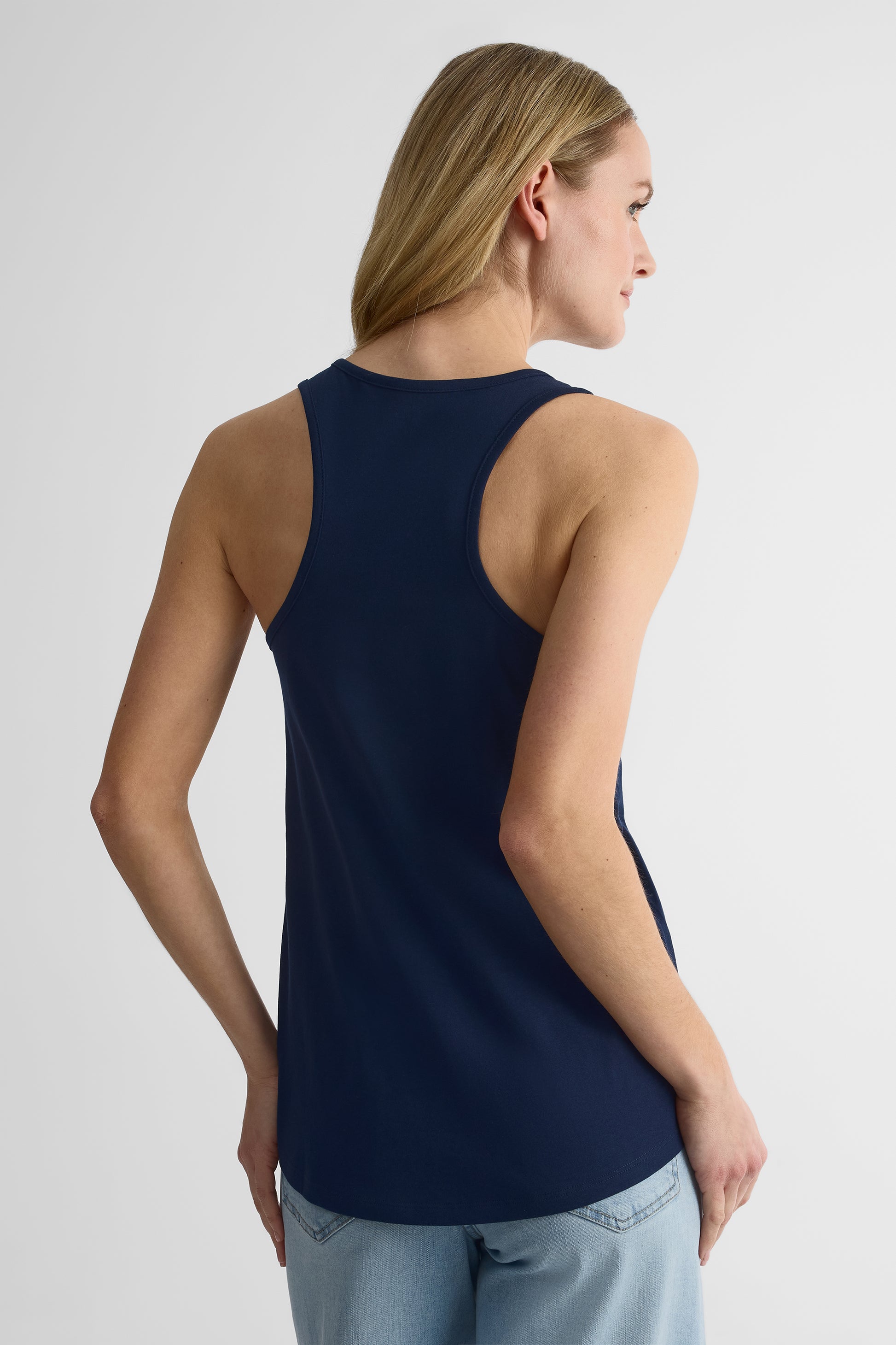 Camisole légère col rond - Femme && MARIN