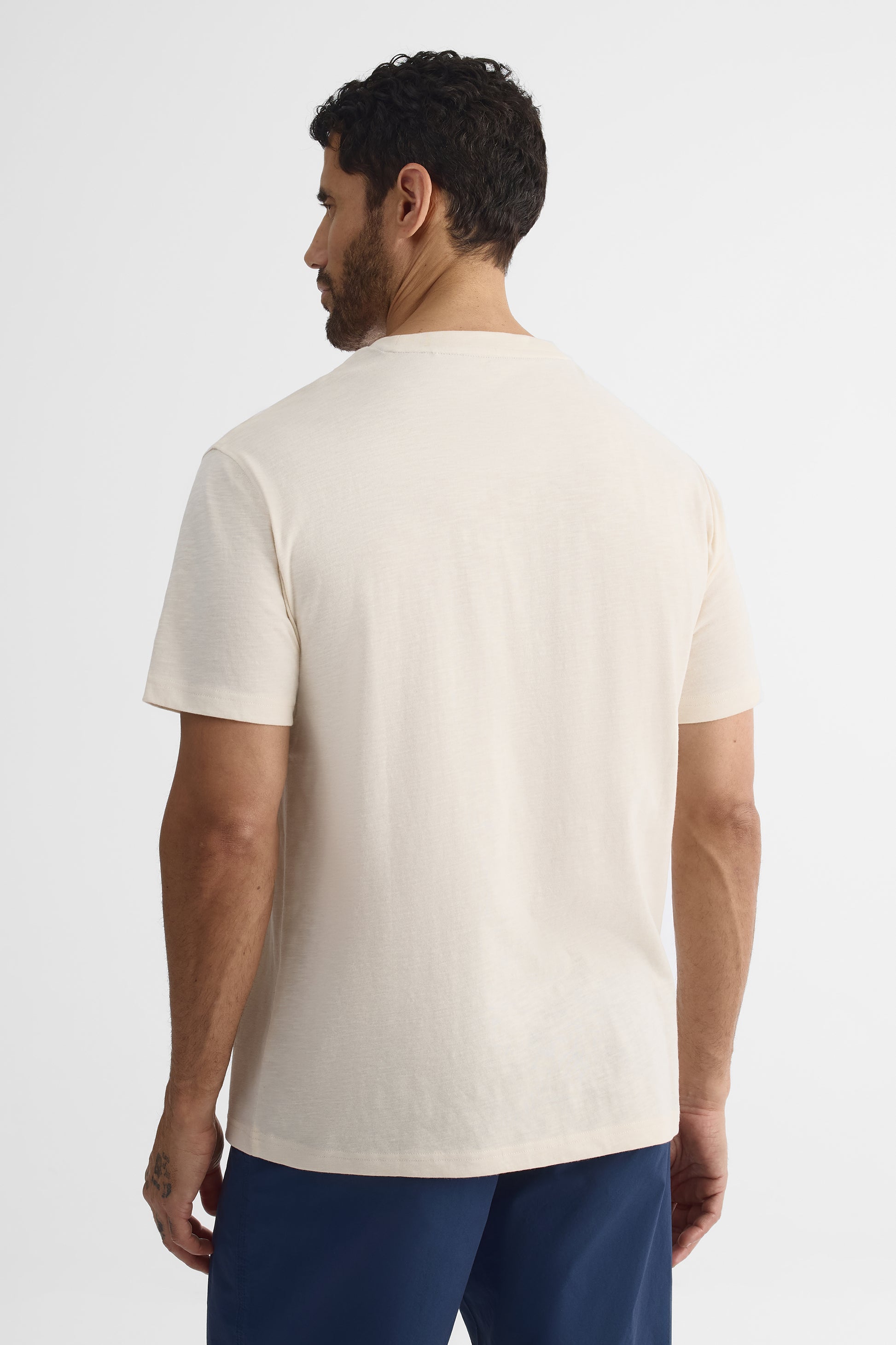 T-shirt à manches courtes - Homme && BEIGE