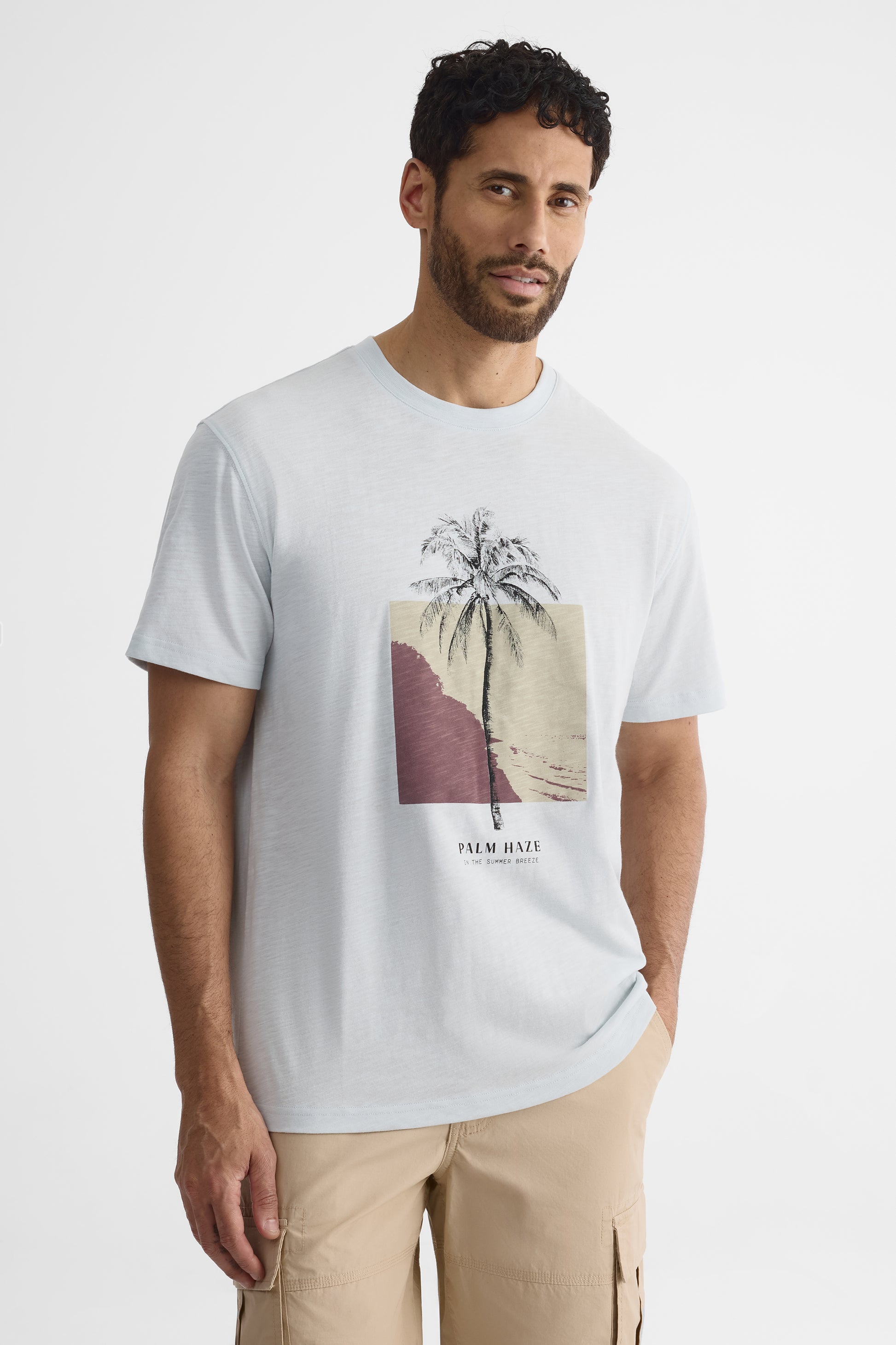T-shirt à manches courtes - Homme && BLEU