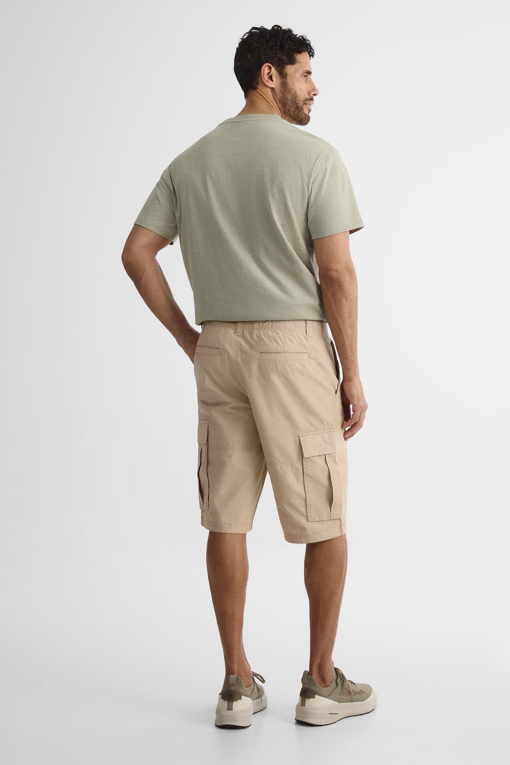 Bermuda cargo à poches - Homme && TAUPE