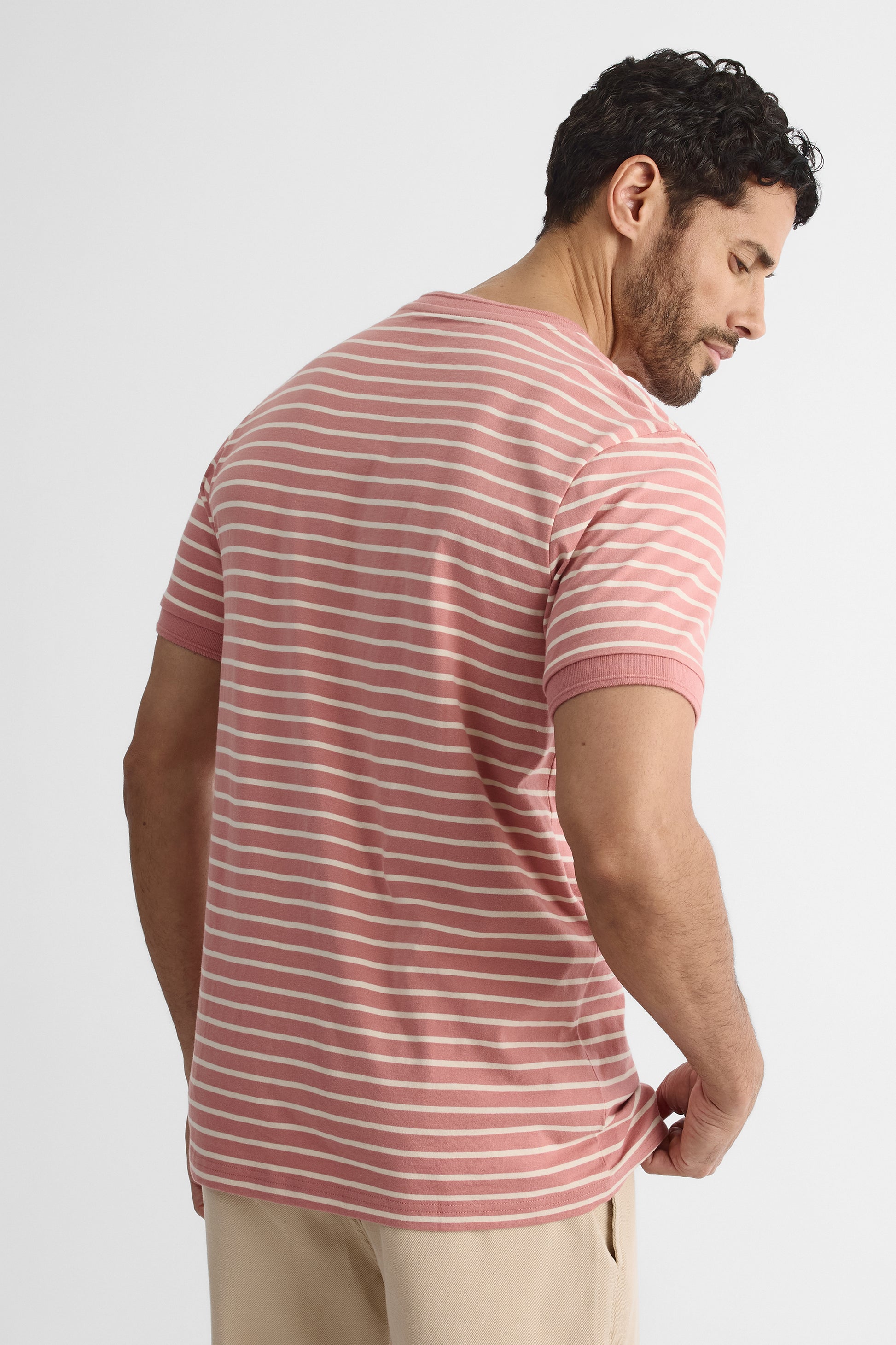T-shirt à manches courtes - Homme && ROSE MULTI