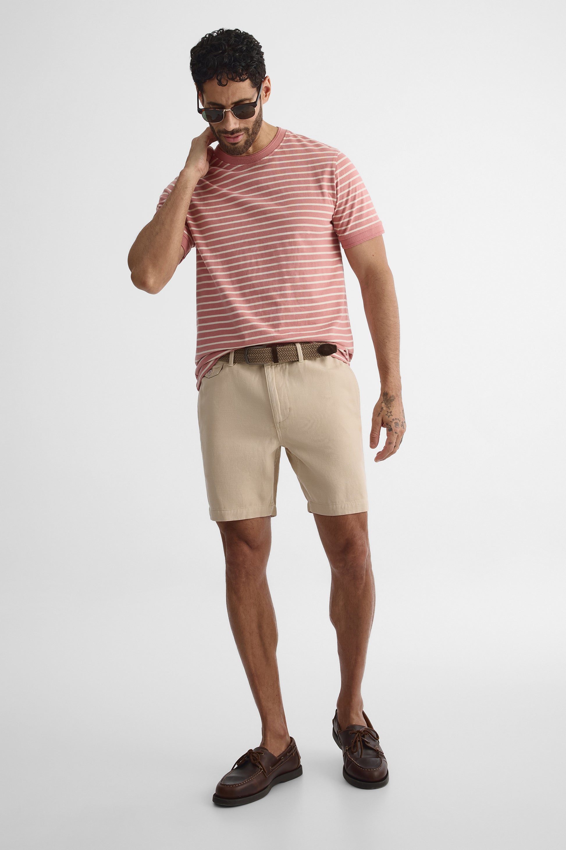 T-shirt à manches courtes - Homme && ROSE MULTI