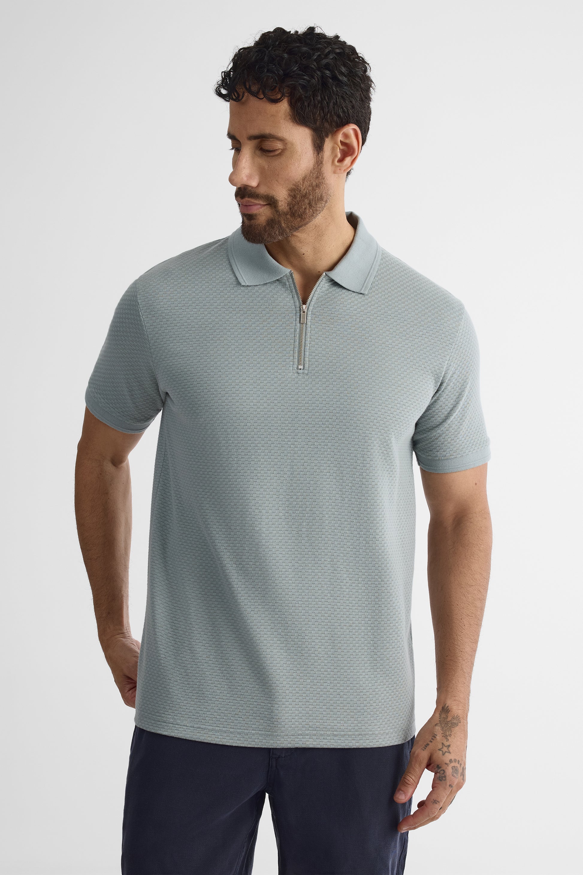 Chandail polo à manches courtes - Homme && SARCELLE