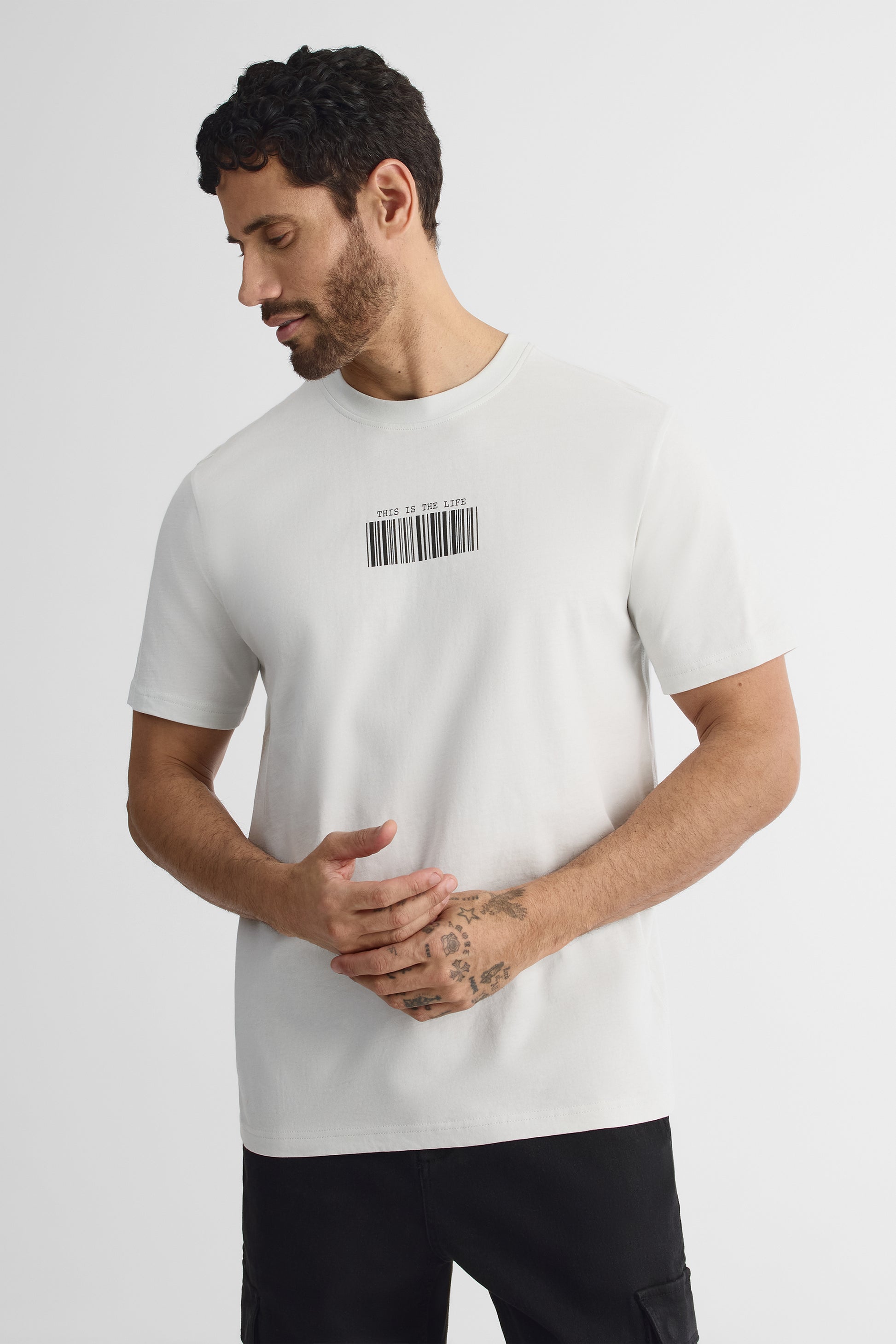 T-shirt à manches courtes - Homme && BLEU