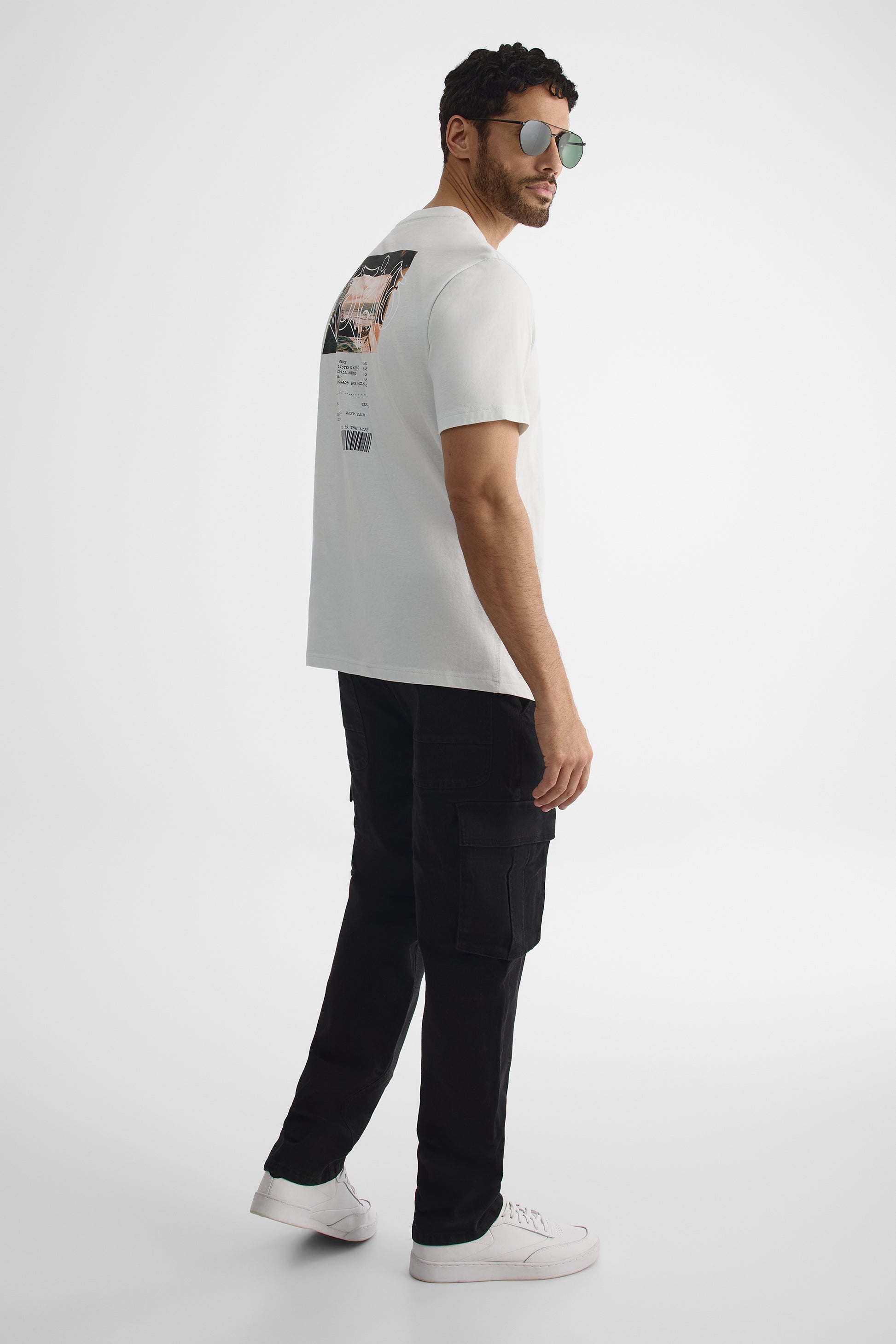 T-shirt à manches courtes - Homme && BLEU