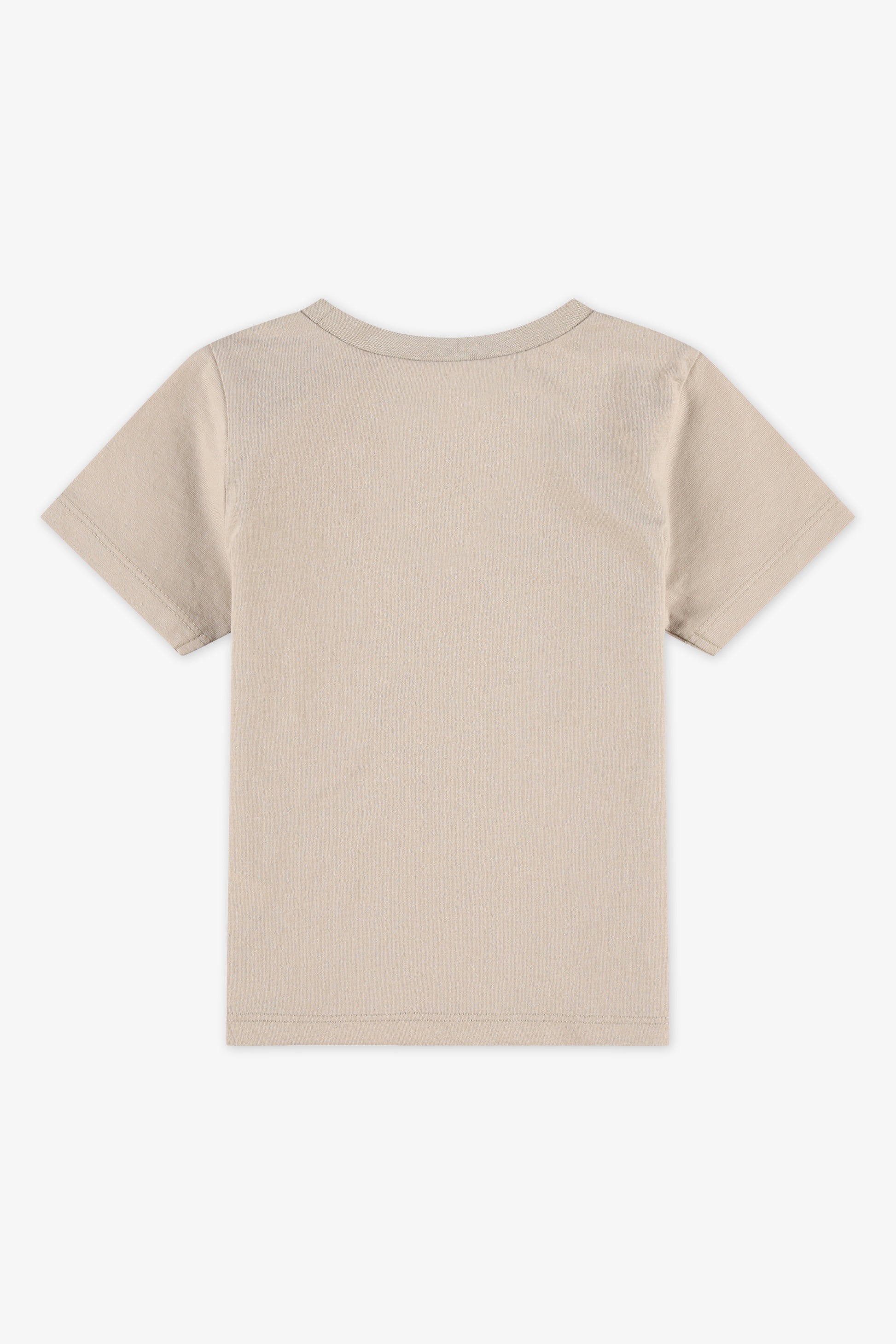 Chandail uni en jersey - Bébé garçon && BEIGE