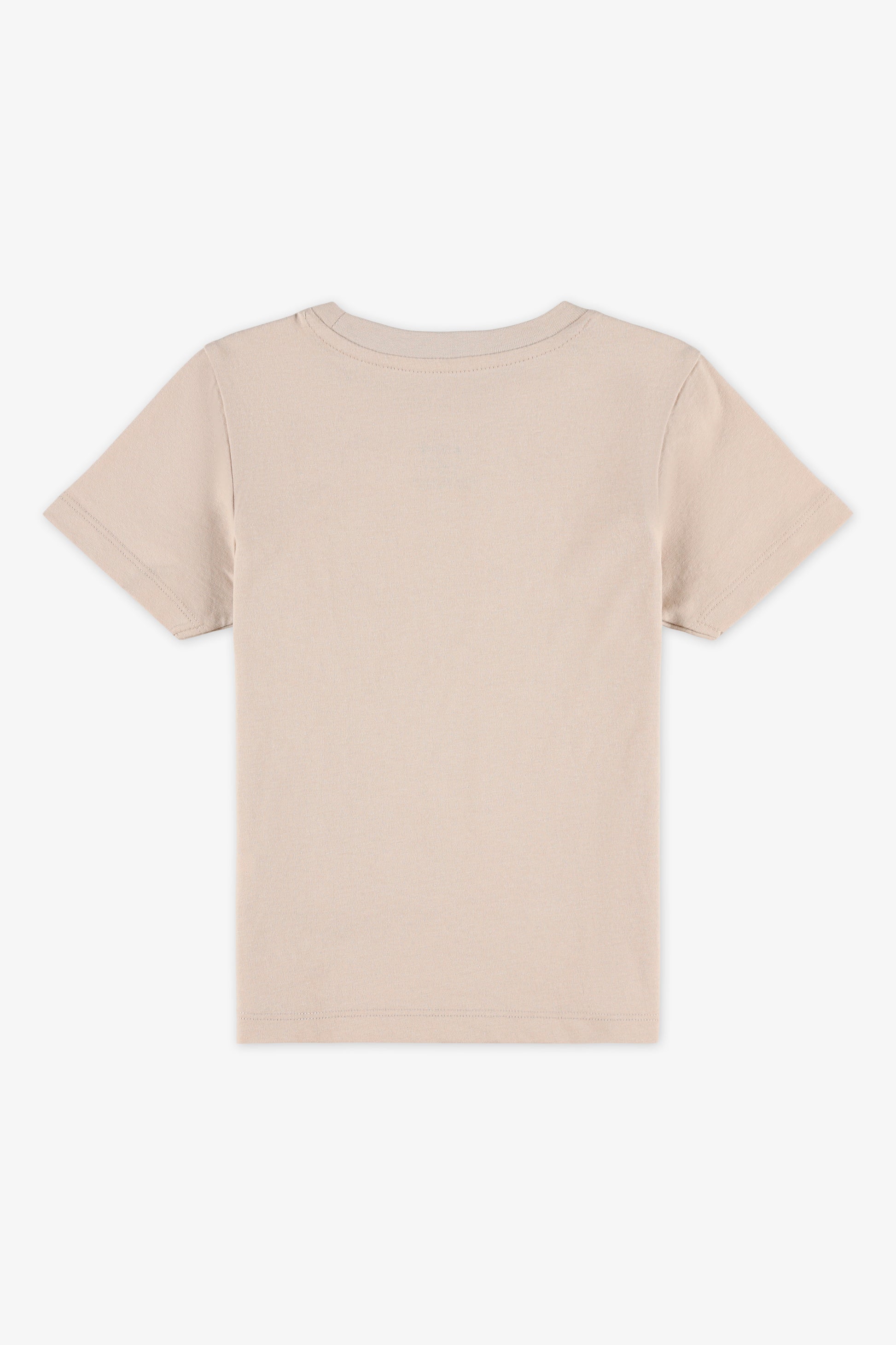 Chandail uni en jersey - Enfant garçon && BEIGE