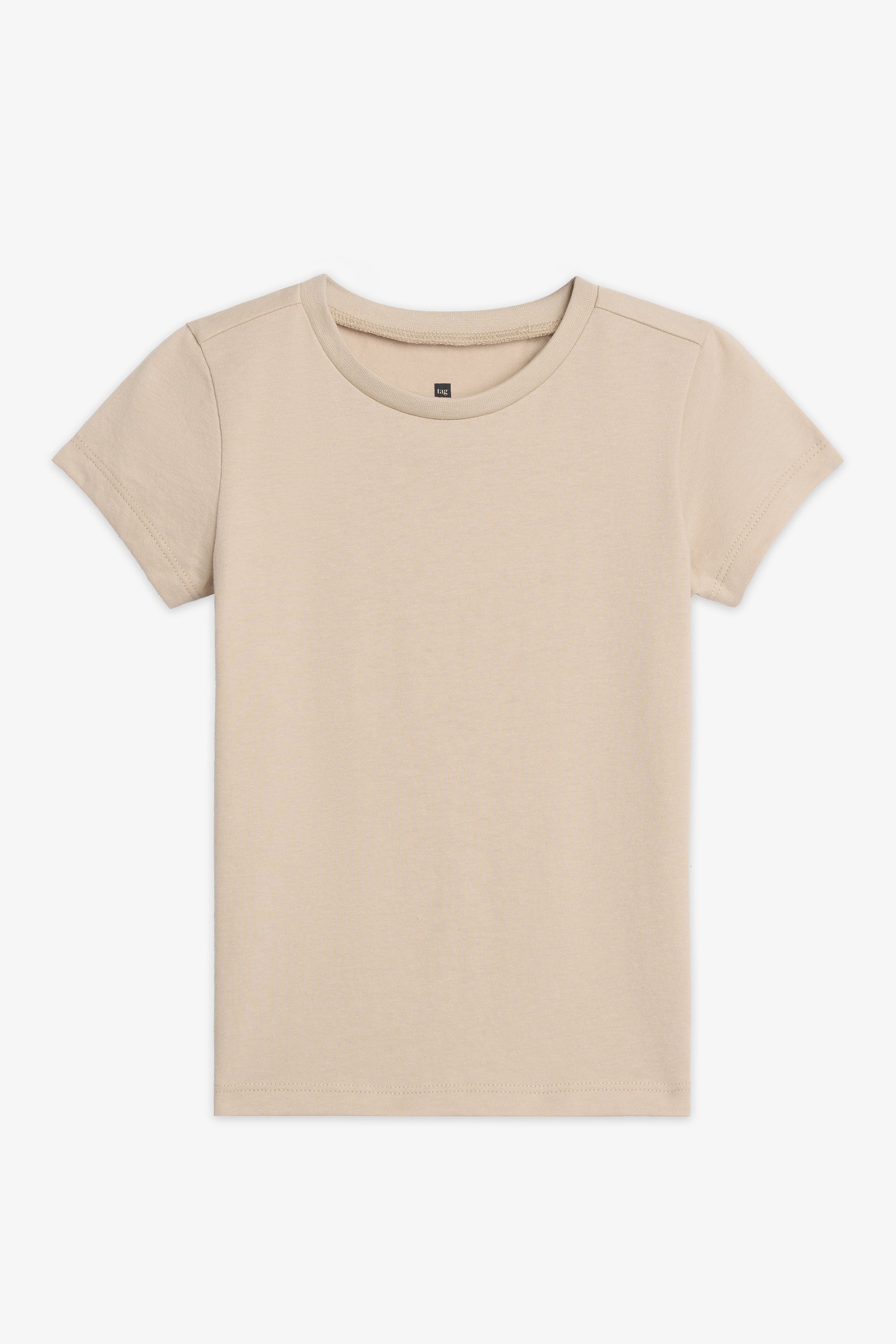 Chandail uni en jersey - Bébé fille && BEIGE
