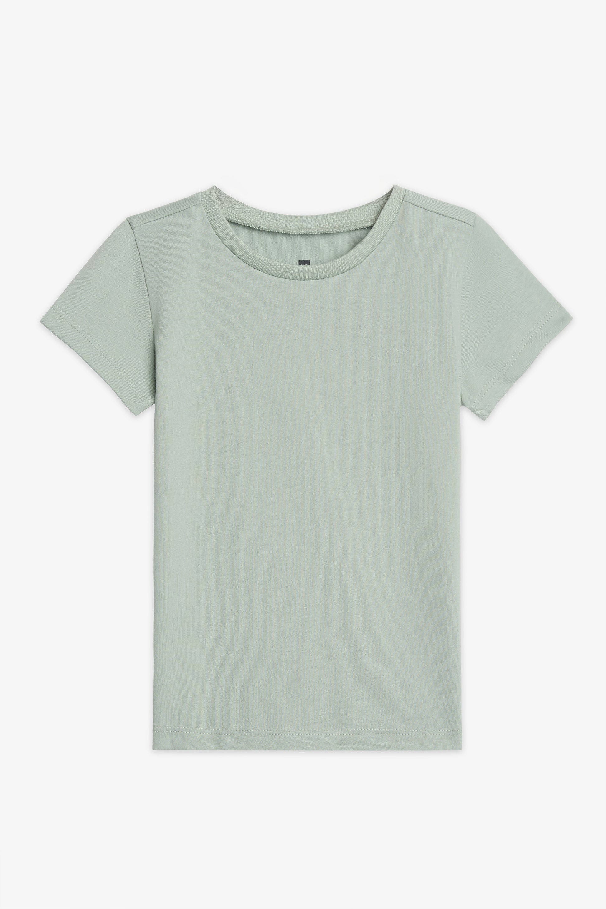 Chandail uni en jersey - Bébé fille && VERT DE GRIS