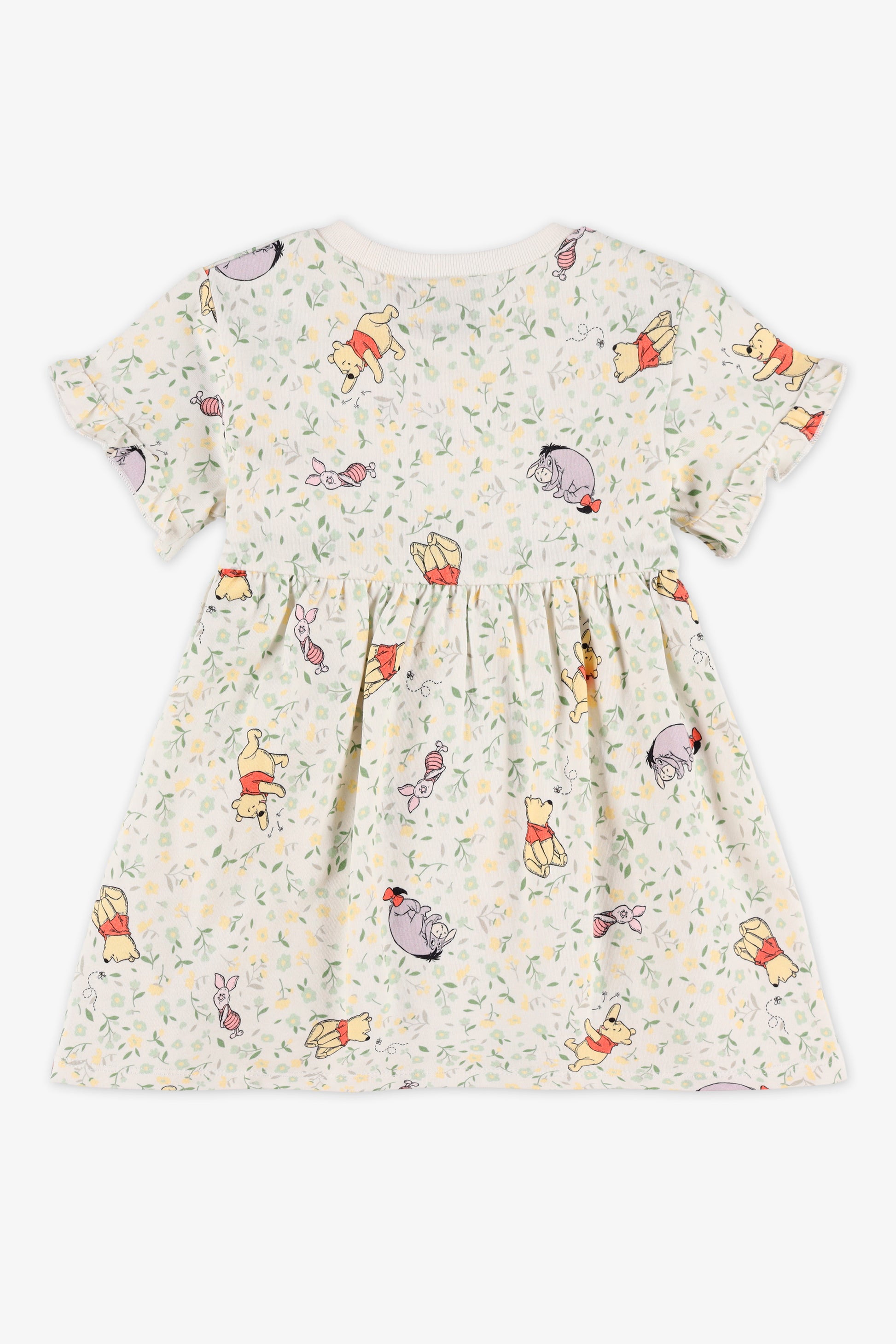 Robe à manches courtes Winnie l'Ourson - Bébé fille && BLANC CASSÉ/MULTI
