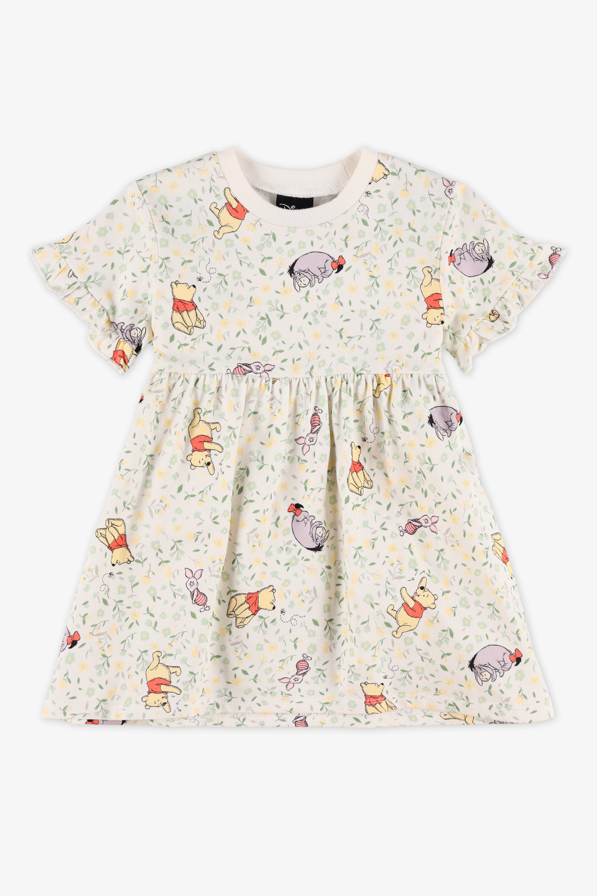 Robe à manches courtes Winnie l'Ourson - Bébé fille && BLANC CASSÉ/MULTI