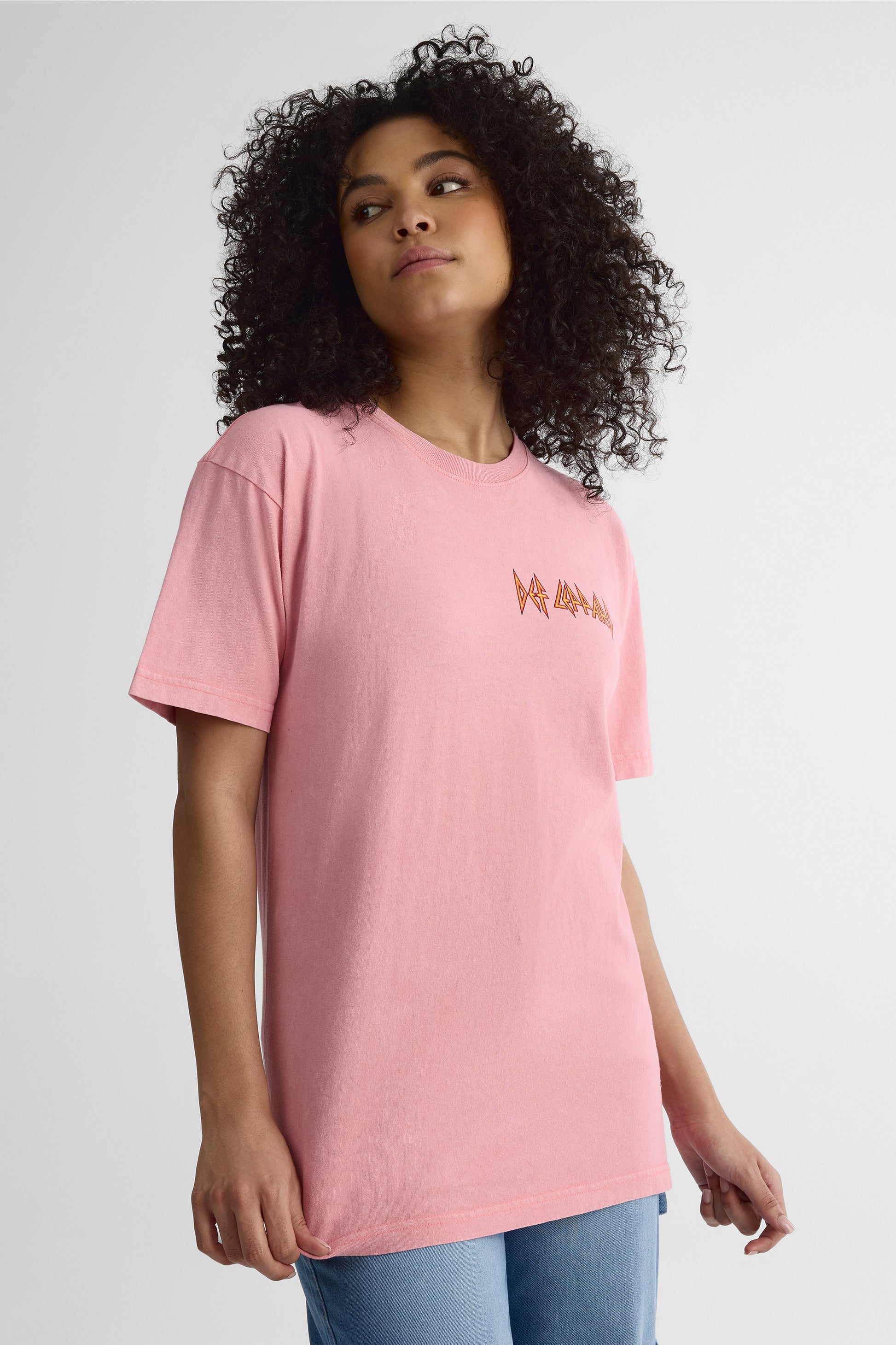 Chandail graphique Def Leppard - Jeune femme && ROSE