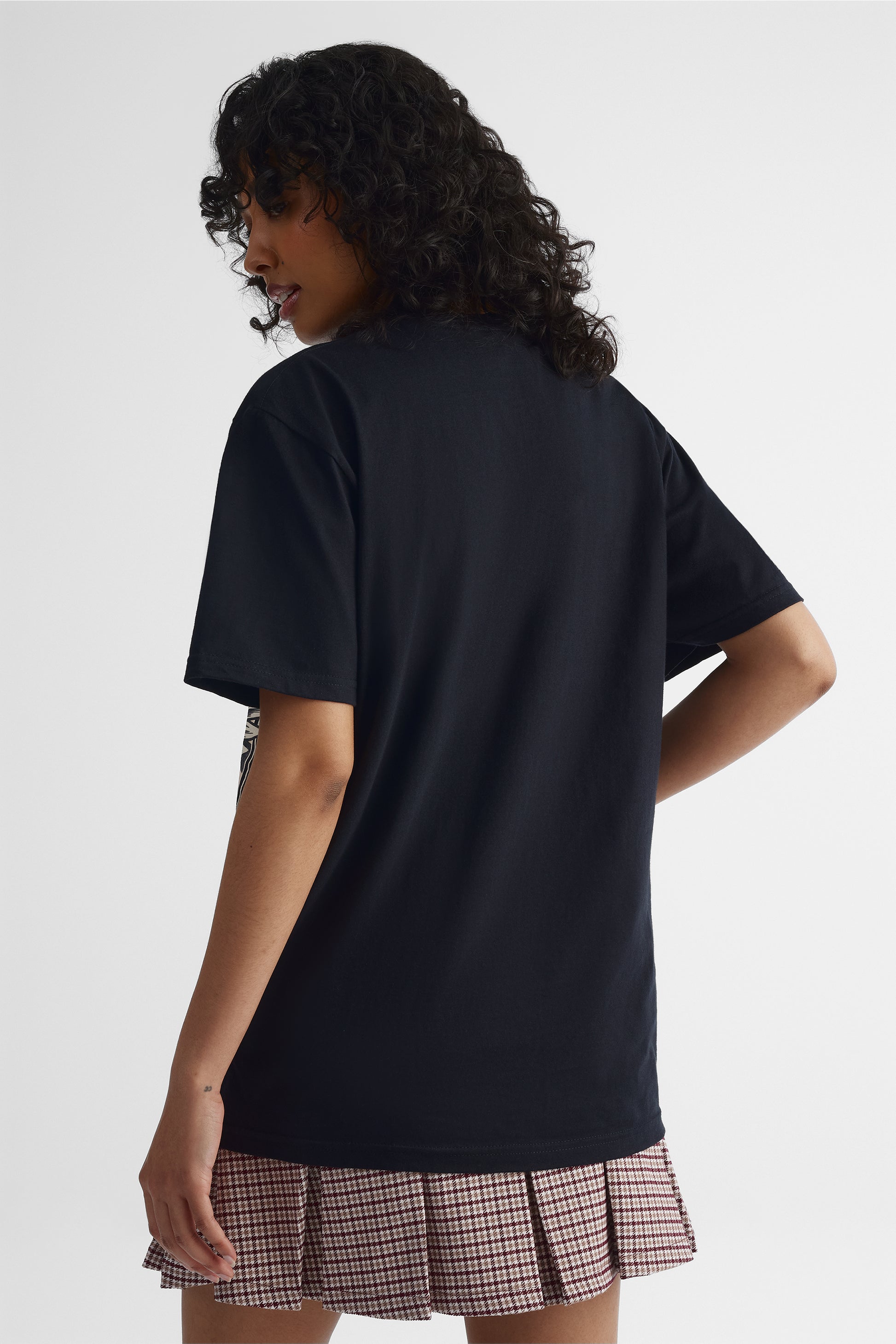 Chandail graphique col rond - Jeune femme && NOIR