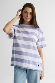 Chandail graphique loose fit - Jeune femme && LILAS MULTI