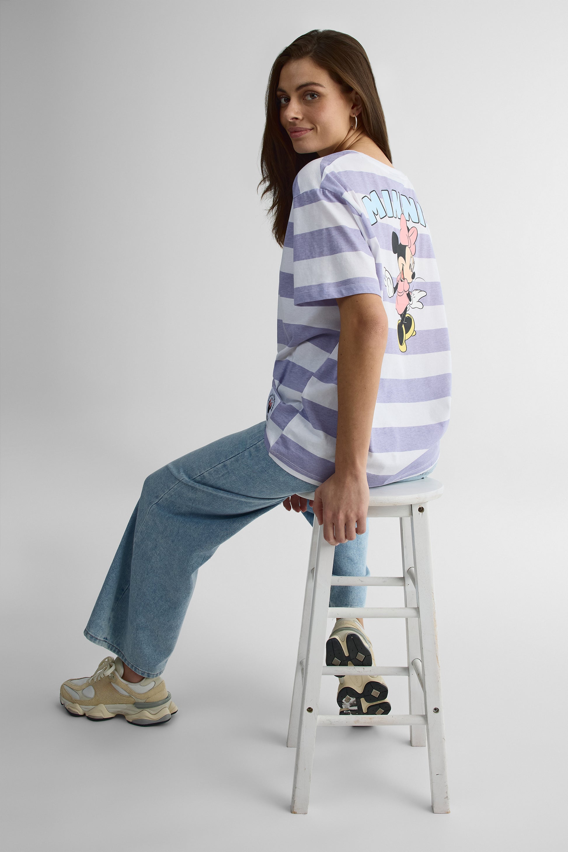 Chandail graphique loose fit - Jeune femme && LILAS MULTI