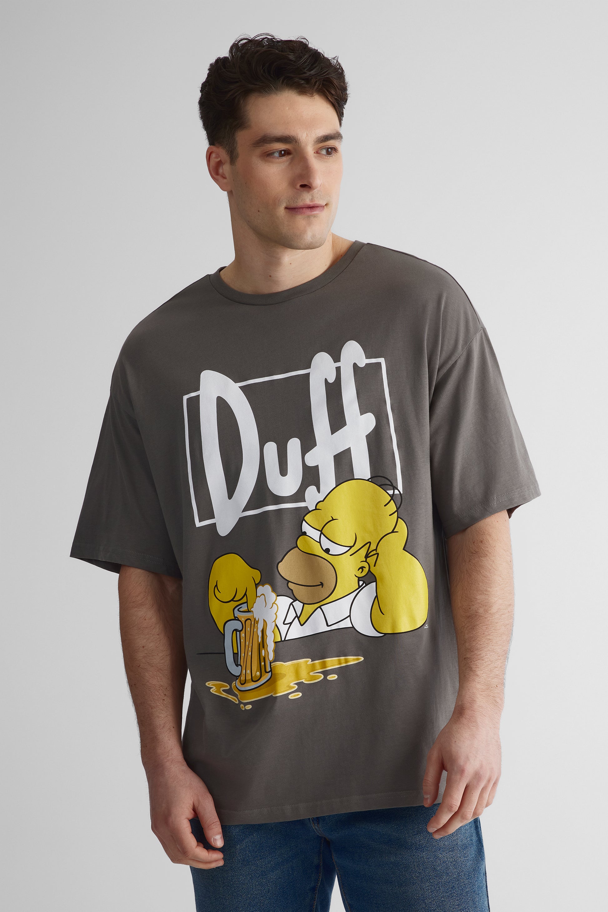 T-shirt graphique The Simpsons - Homme && CHARBON