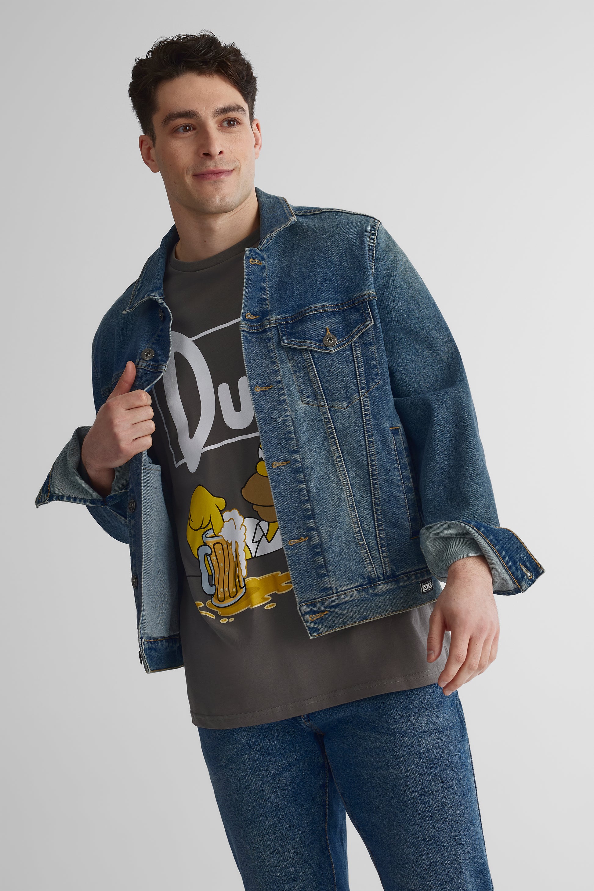 T-shirt graphique The Simpsons - Homme && CHARBON