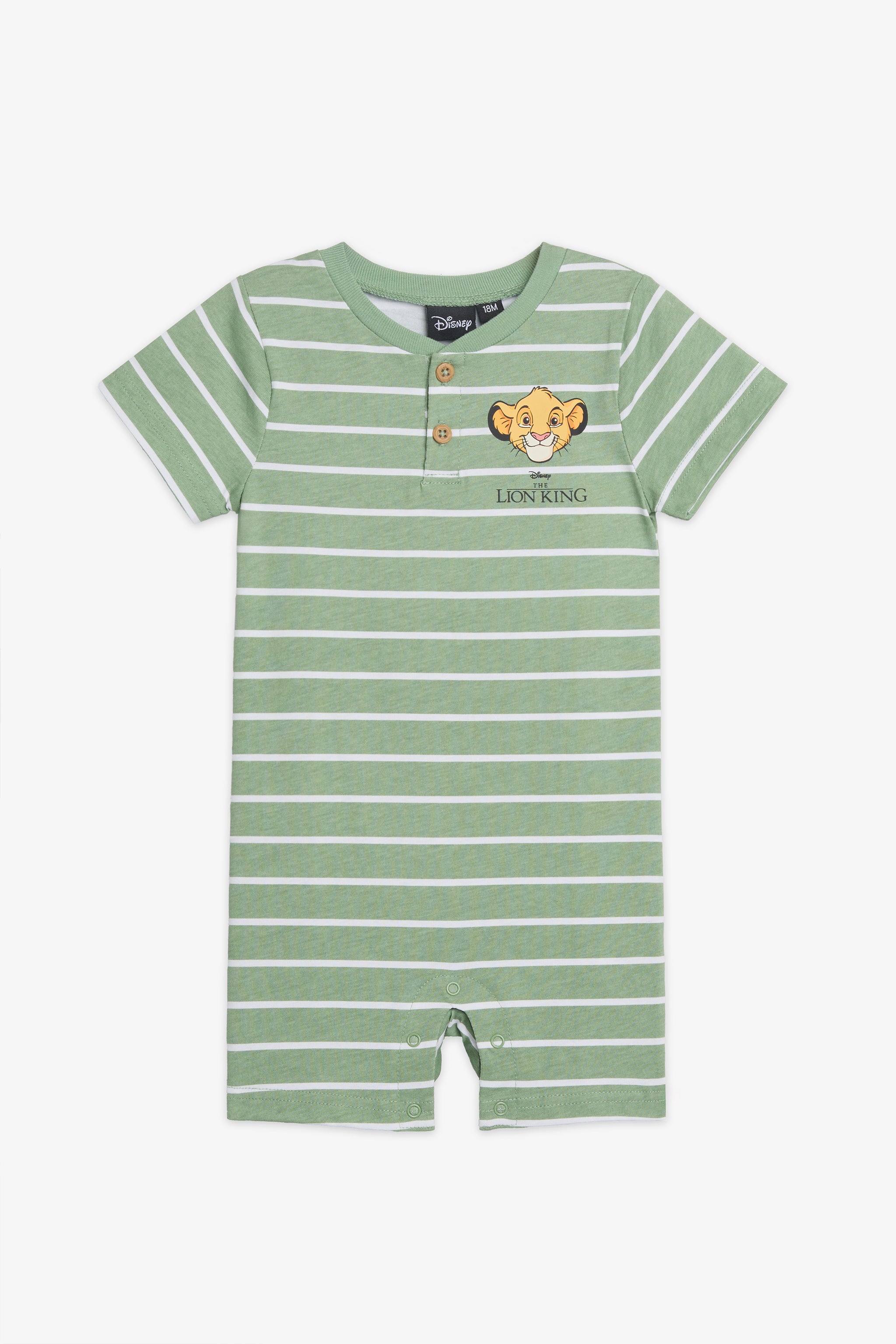 Barboteuse M/courtes Roi Lion - Bébé garçon && VERT/MULTI