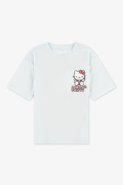 T-shirt court Hello Kitty coupe ample - Enfant fille && BLEU